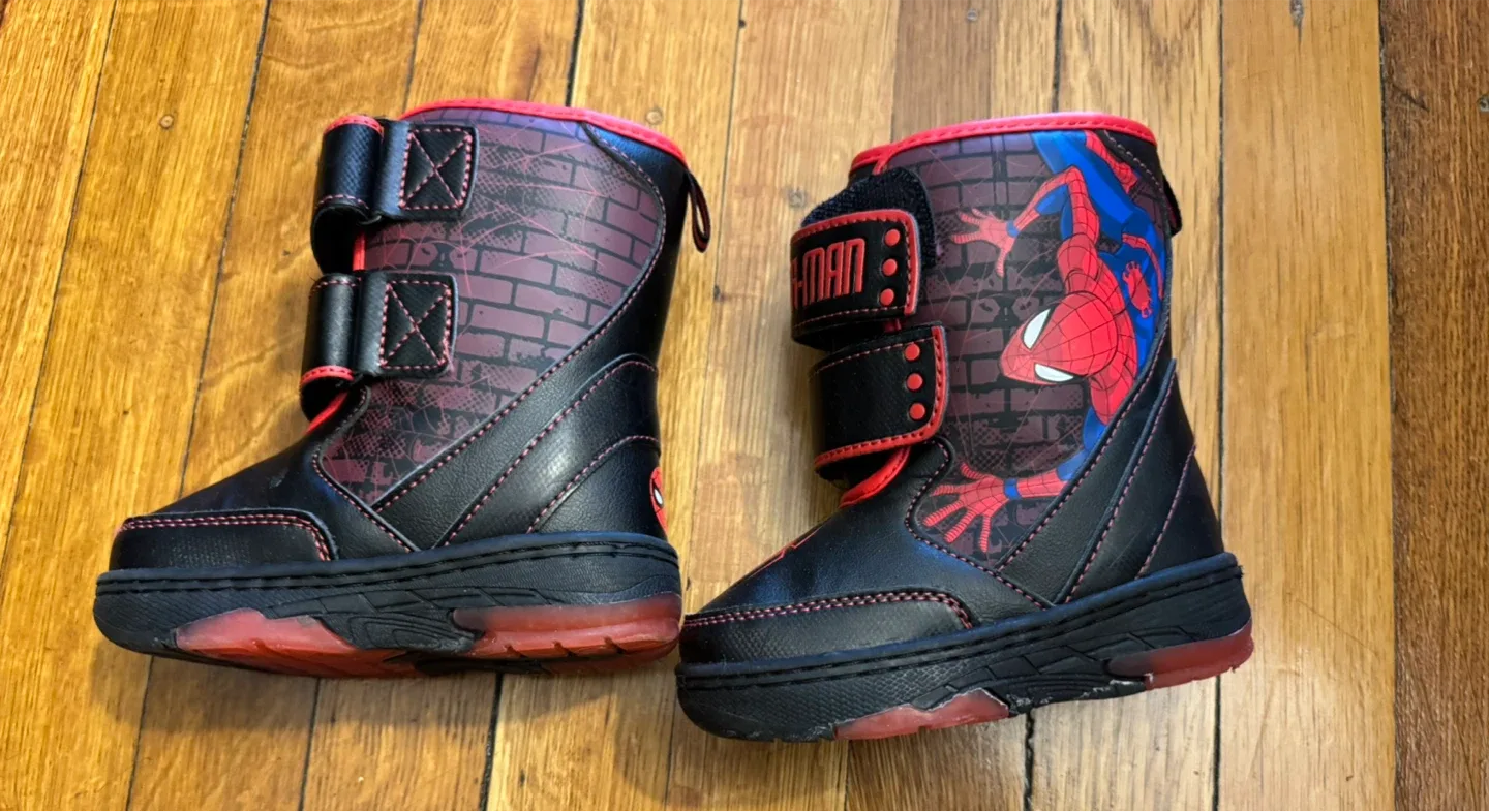 Toddler Spiderman Boots - Size 7