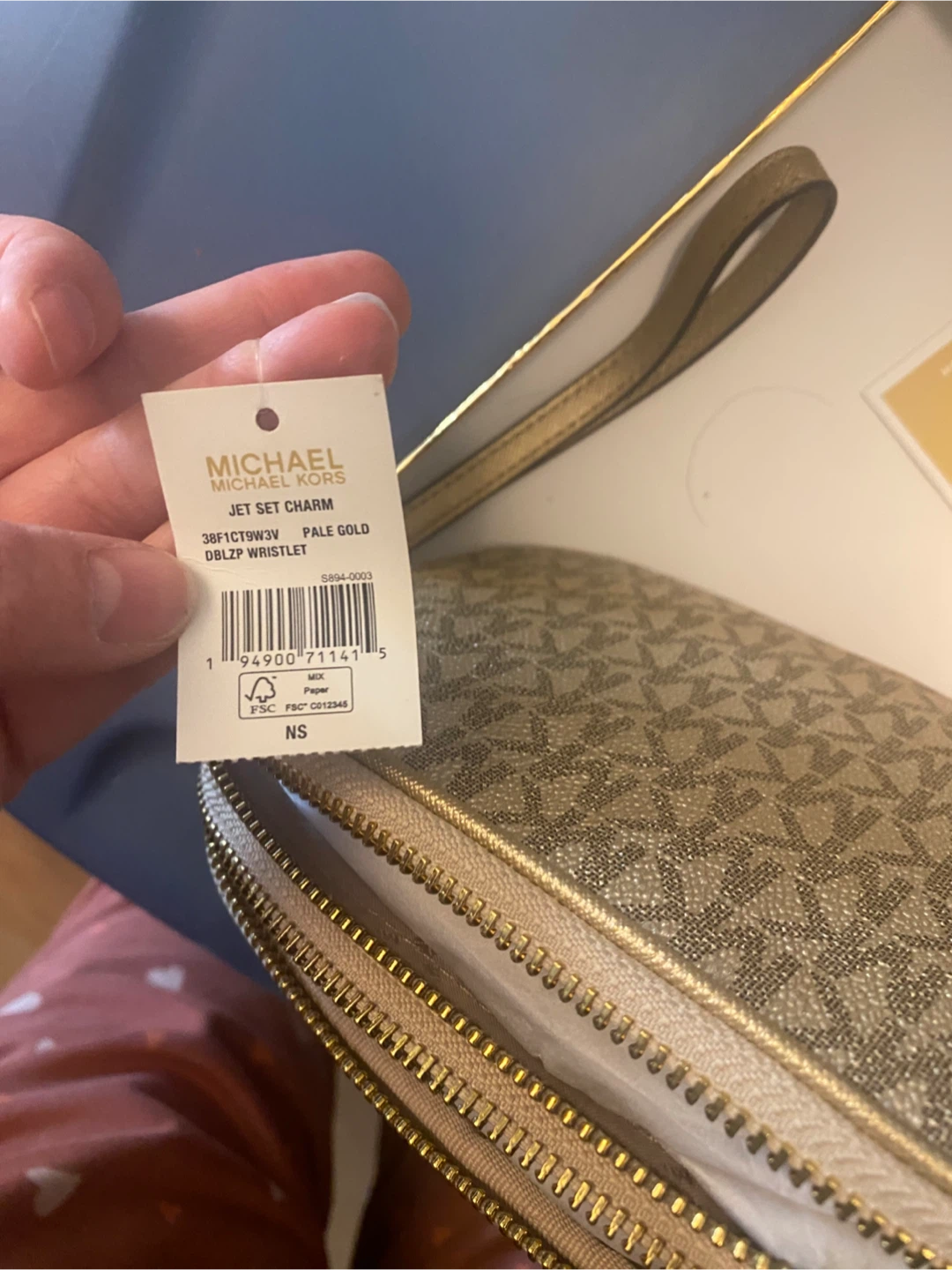 New Michael Kors Jet Set Charm Double Zip Wristlet - photo 3