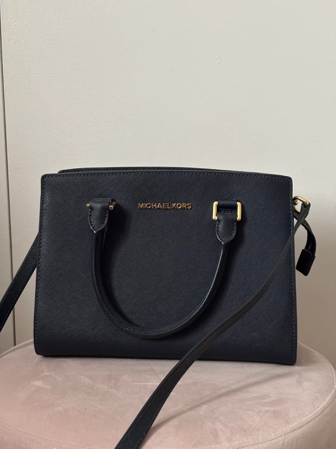 Michael Kors Satchel - Navy thumbnail
