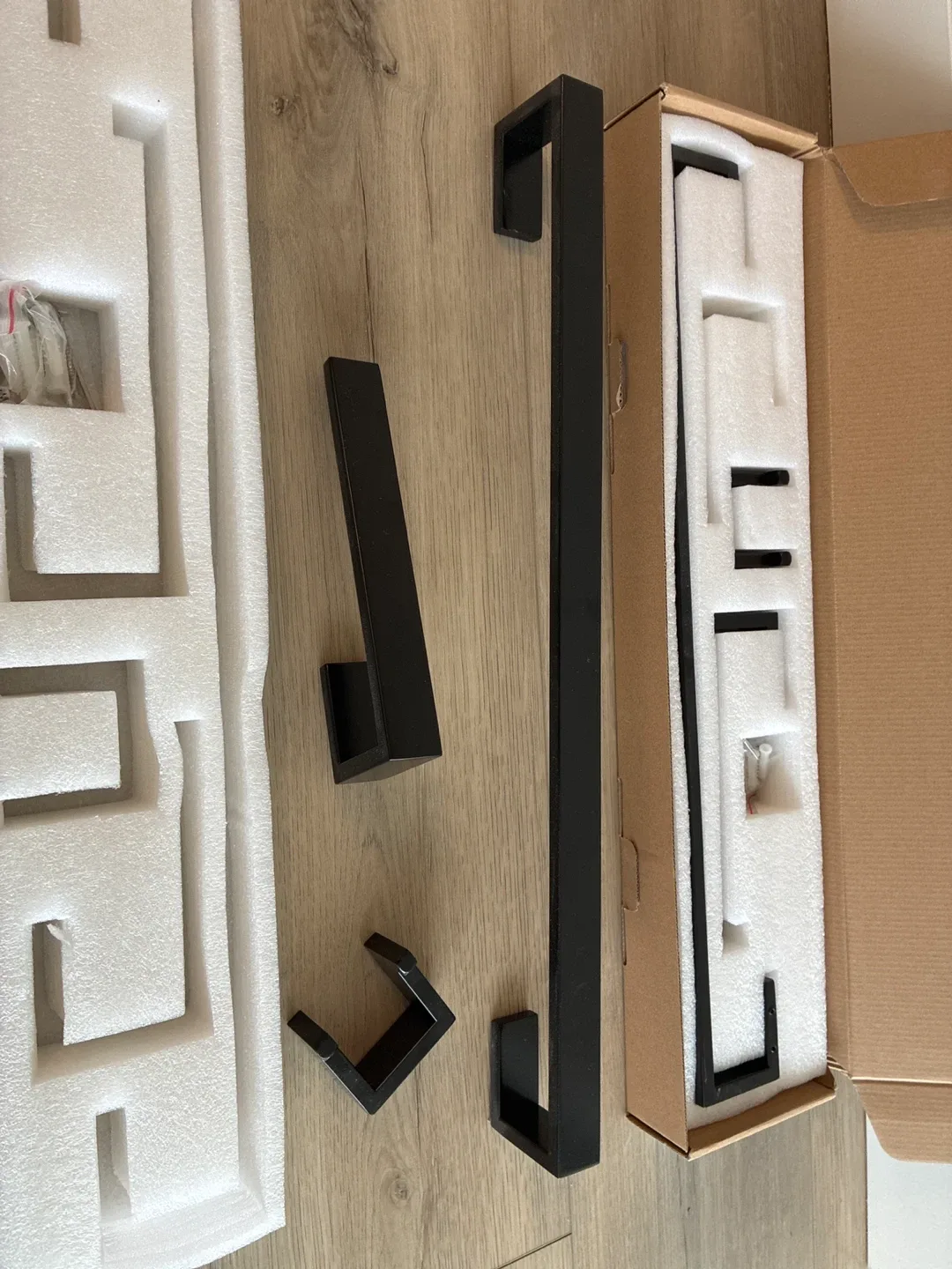 New Matte Black Towel Bar Set image indicator(2)