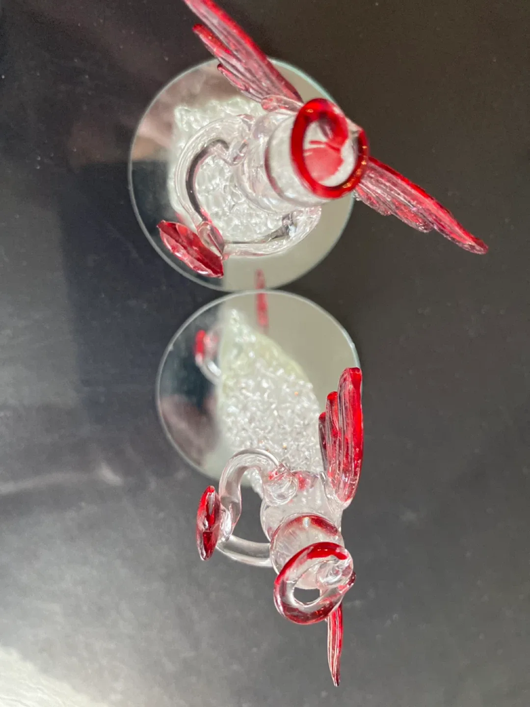 Pair of Glass Angel Figurines image indicator(2)