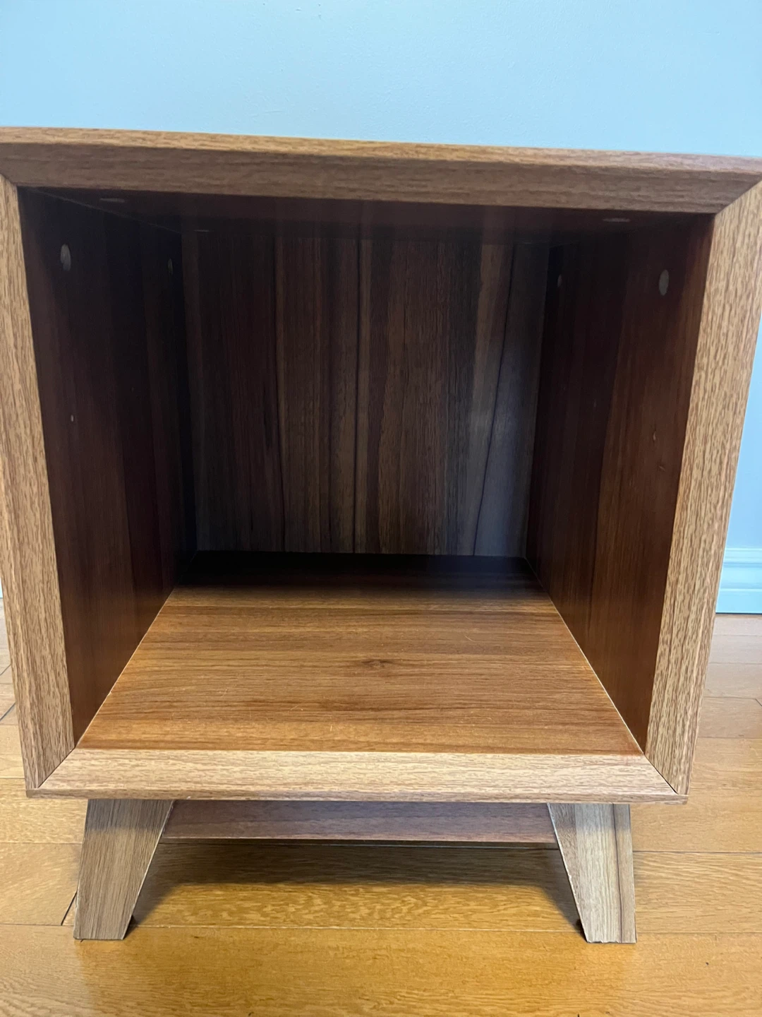 Modern Side End Table, Walnut Brown - photo 2