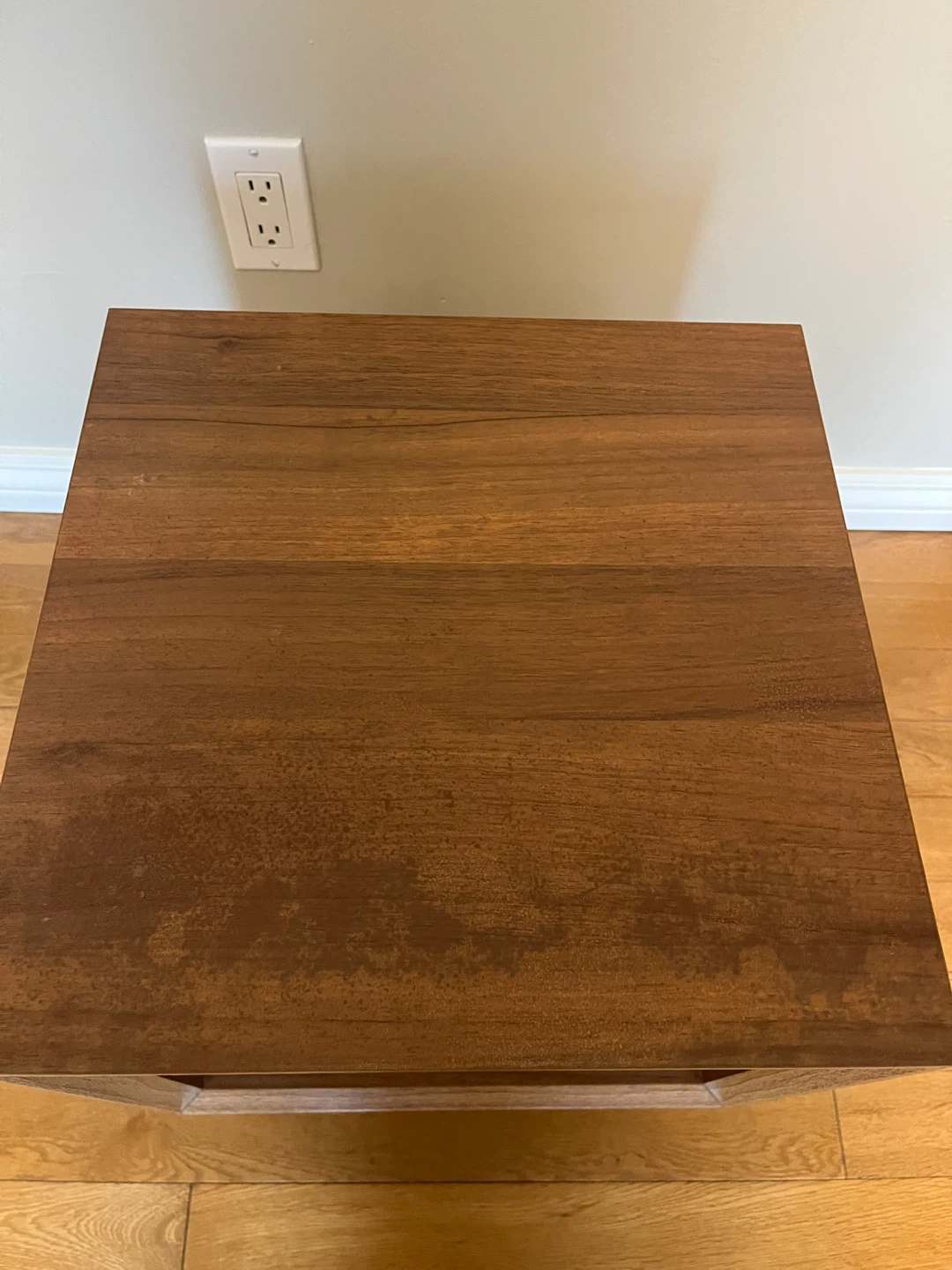 Modern Side End Table, Walnut Brown - photo 3