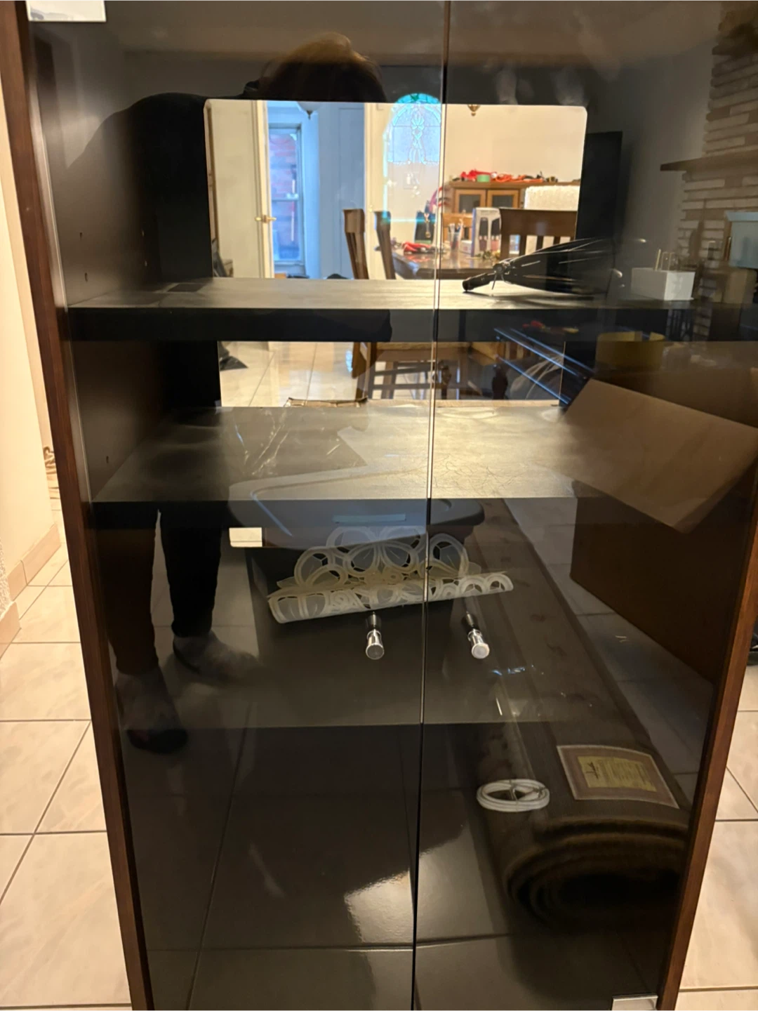 Black Bookcase/Storage Cabinet - photo 2