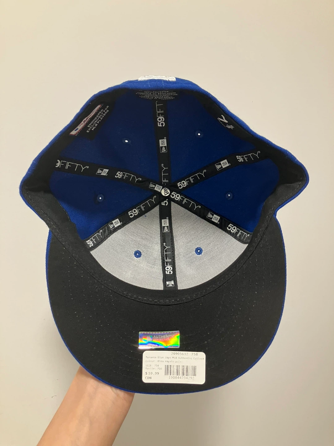 New Era Toronto Blue Jays 59FIFTY MLB Authentic Hat 7 5/8 - photo 3