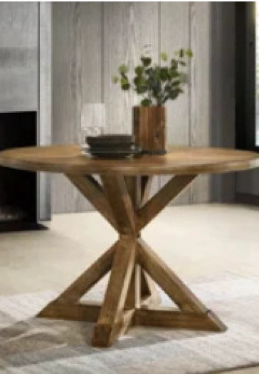 Round Wooden Dining Table