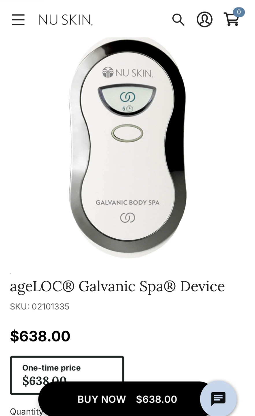 Nu Skin ageLOC Galvanic Body Spa