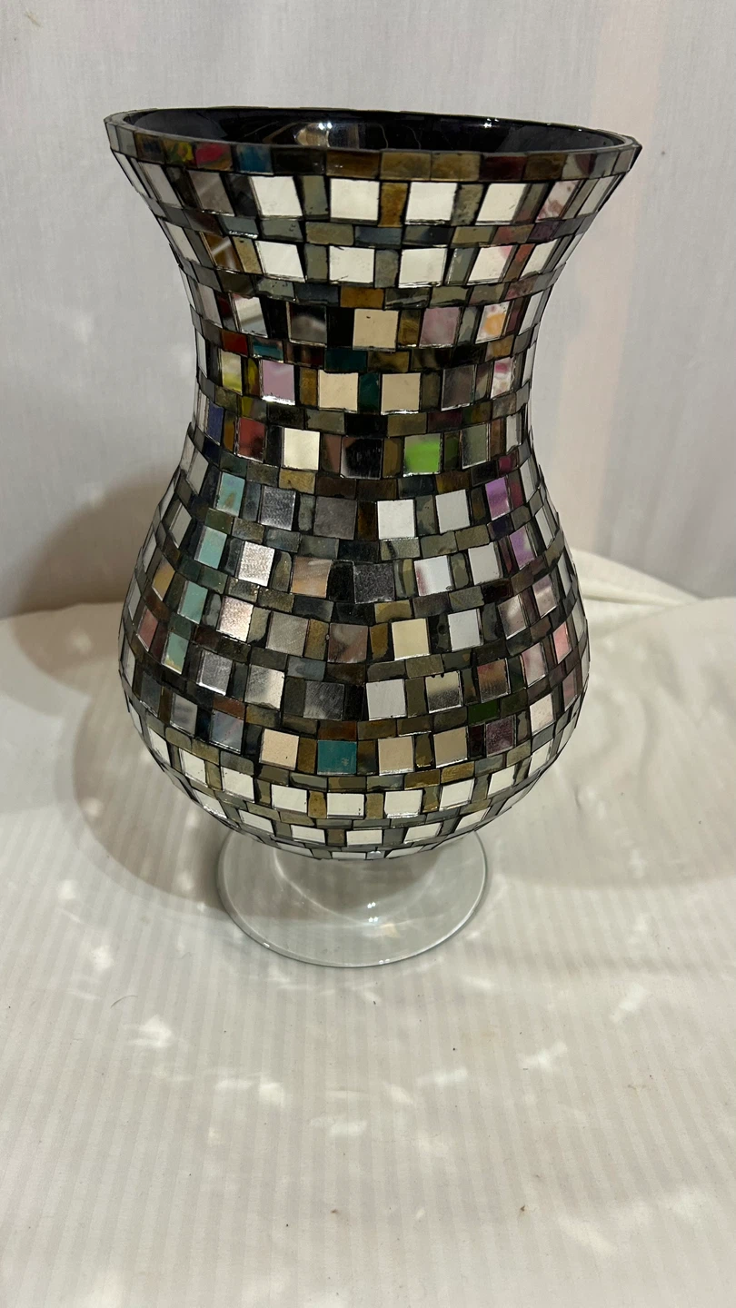 Mosaic Mirrored vase- Home Decor