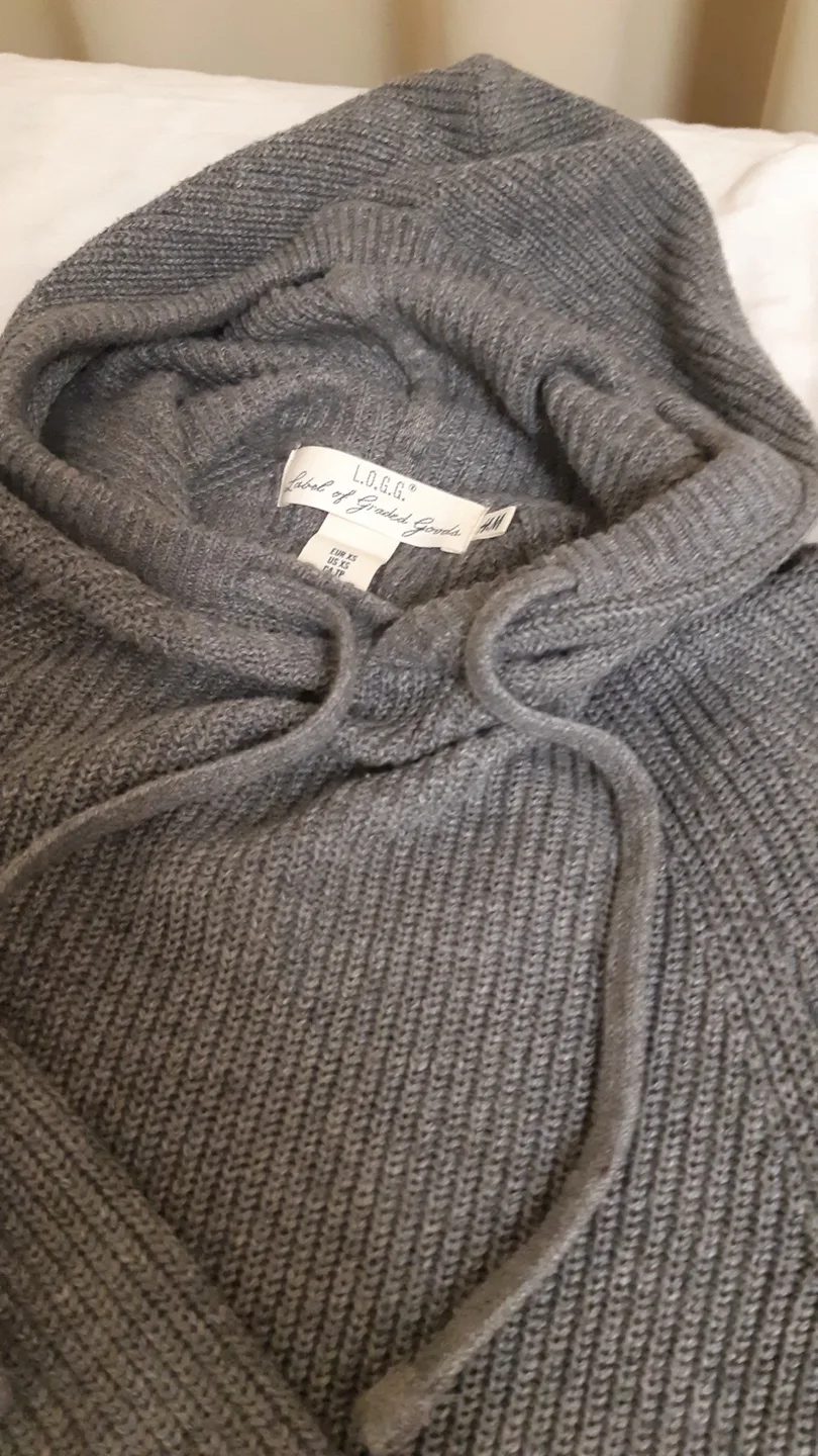 Mens Ribbed Knit Cotton Sweater H&M