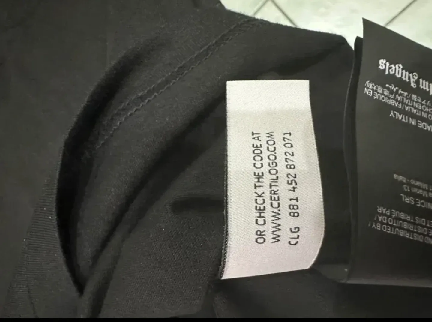 Palm Angels Las Vegas Black Tee - Size S image indicator(3)