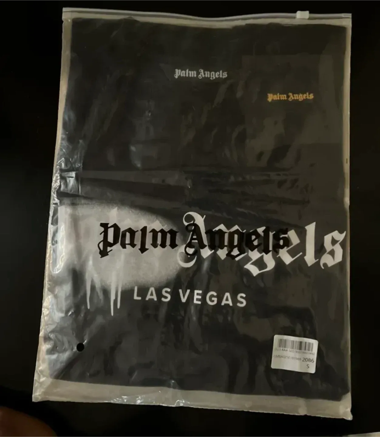 Palm Angels Las Vegas Black Tee - Size S image indicator(4)