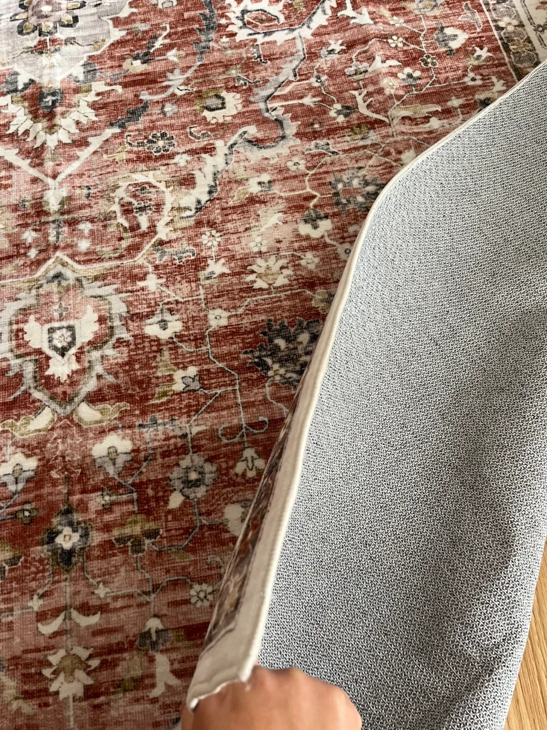 Brand New 9x12ft Brick Red Area Rug image indicator(3)