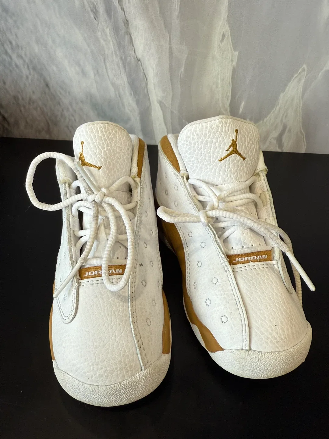 Jordan 13 Retro White/Gold Toddler Shoes - Size 8C