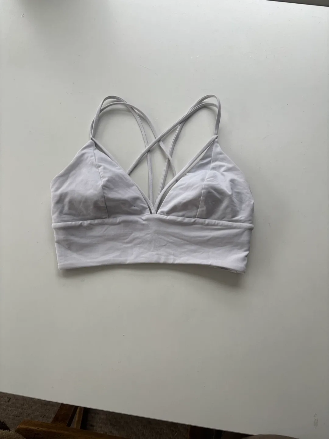 Lululemon Sports Bras - Light Blue & White image indicator(7)