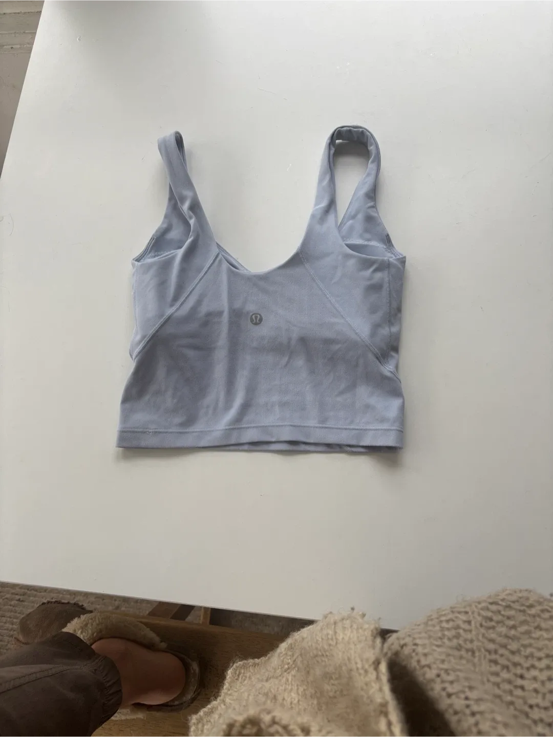 Lululemon Sports Bras - Light Blue & White image indicator(3)