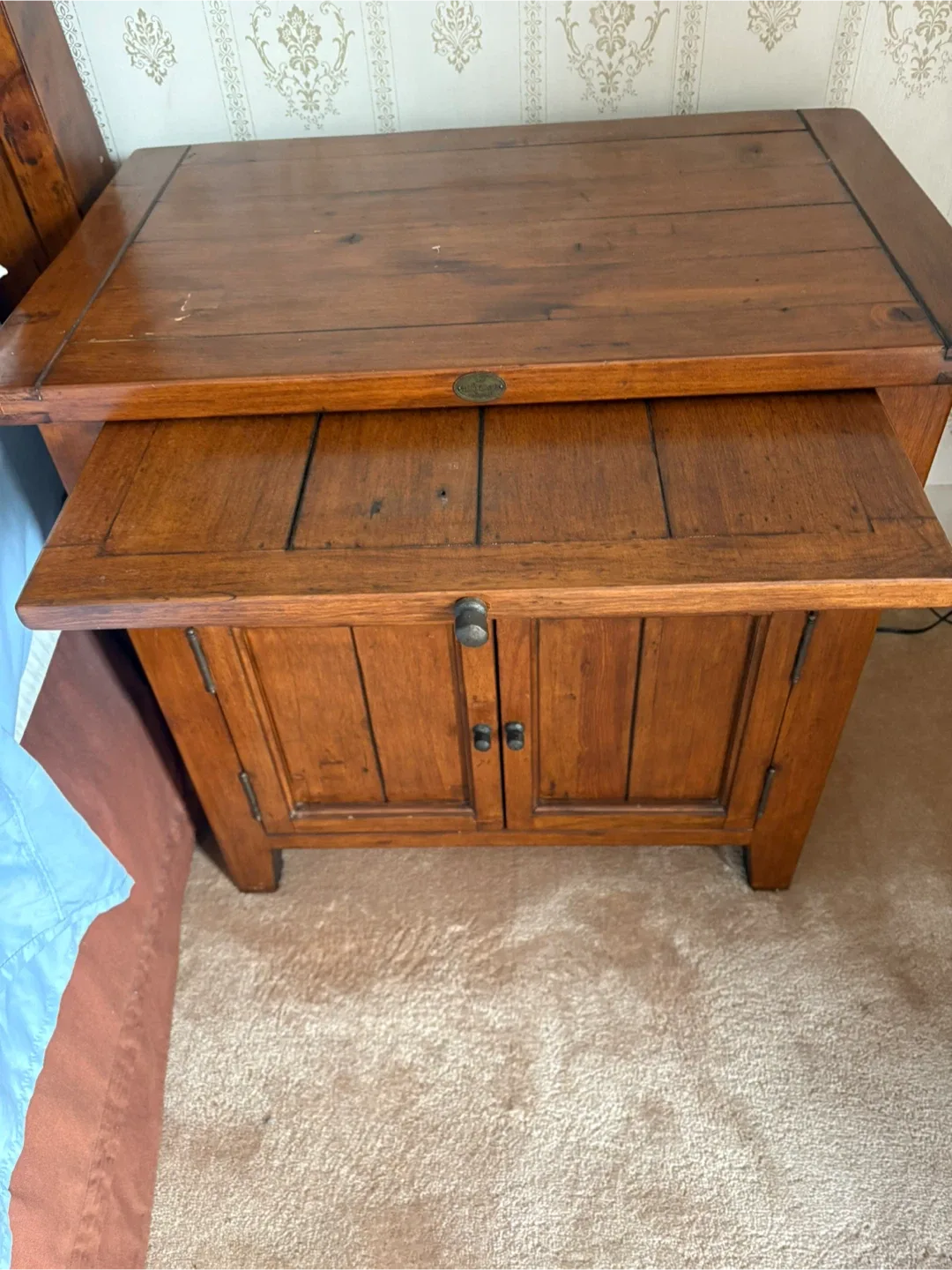 Solid Wood Bedroom Set - Bed, Wardrobe, Nightstands image indicator(3)