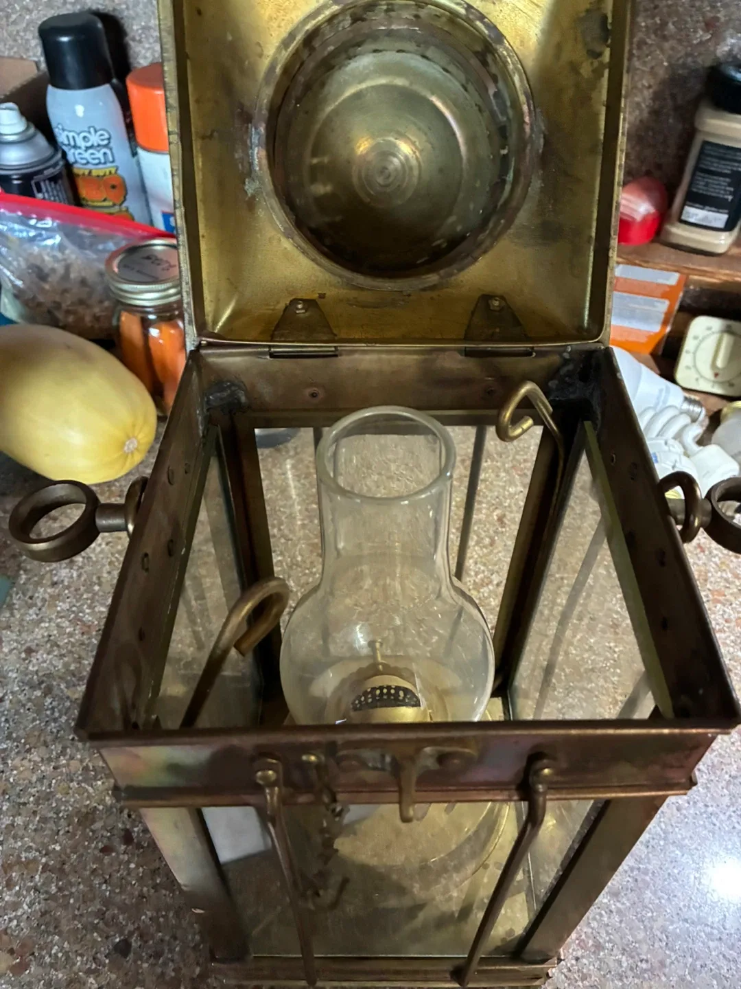 Vintage Brass Oil Lantern image indicator(2)