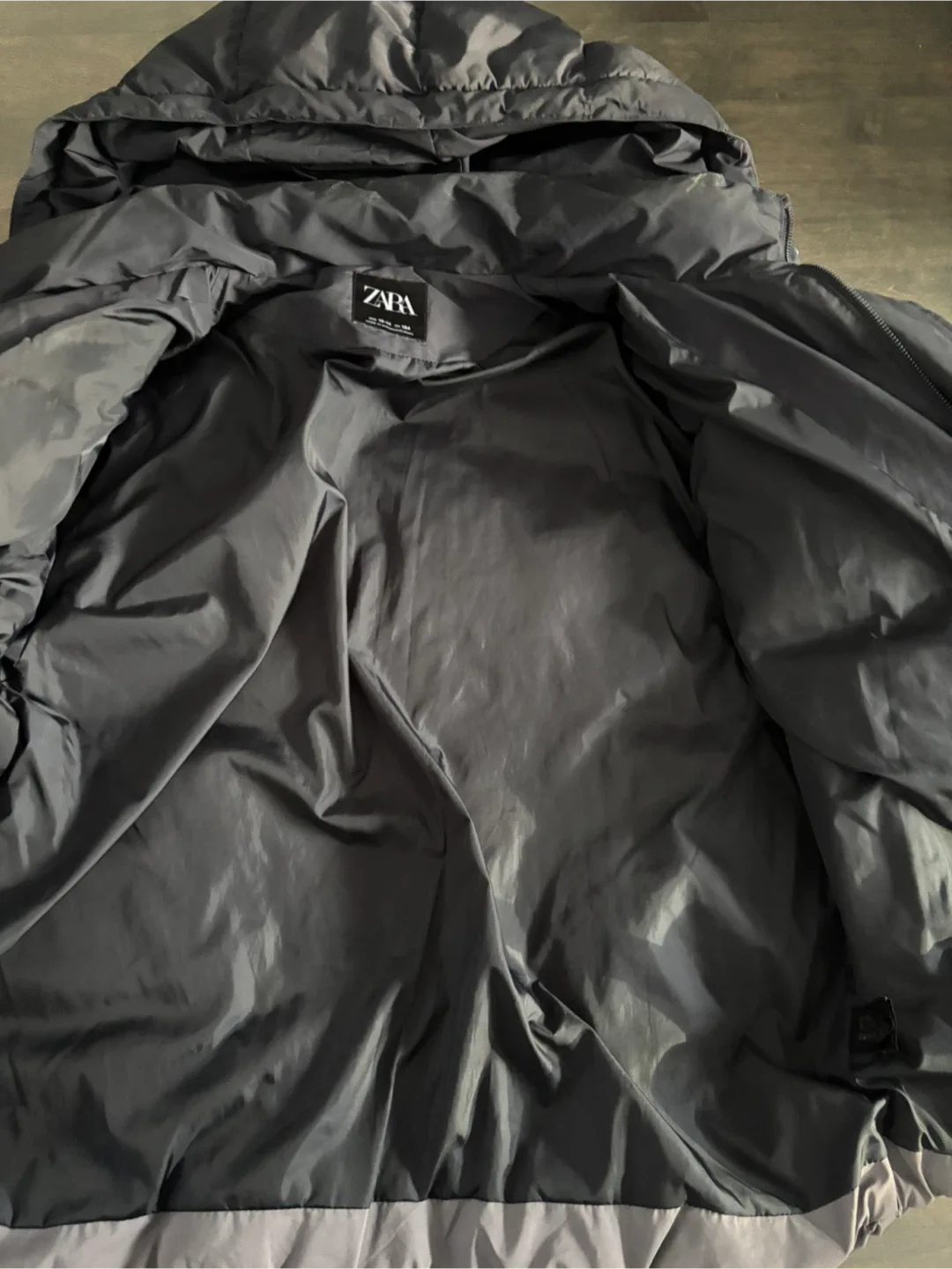 Zara youth puffer coat with hood -$45 image indicator(6)