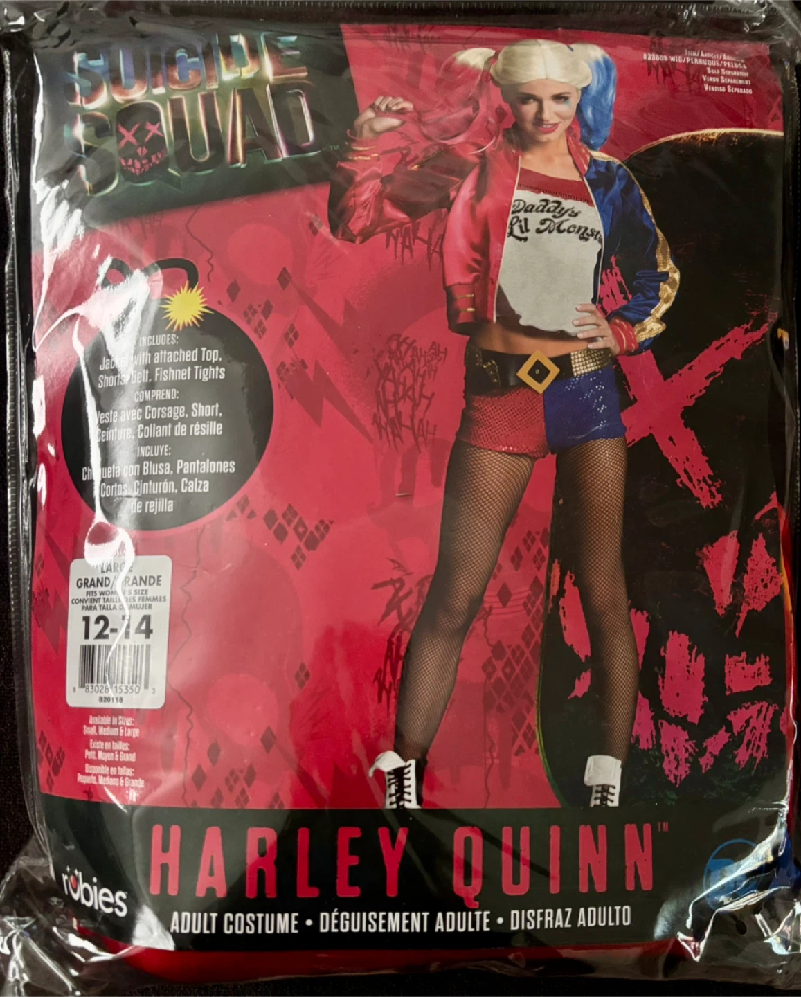 Harley Quinn Costume (Suicide Squad) - Size 12-14 - photo 3