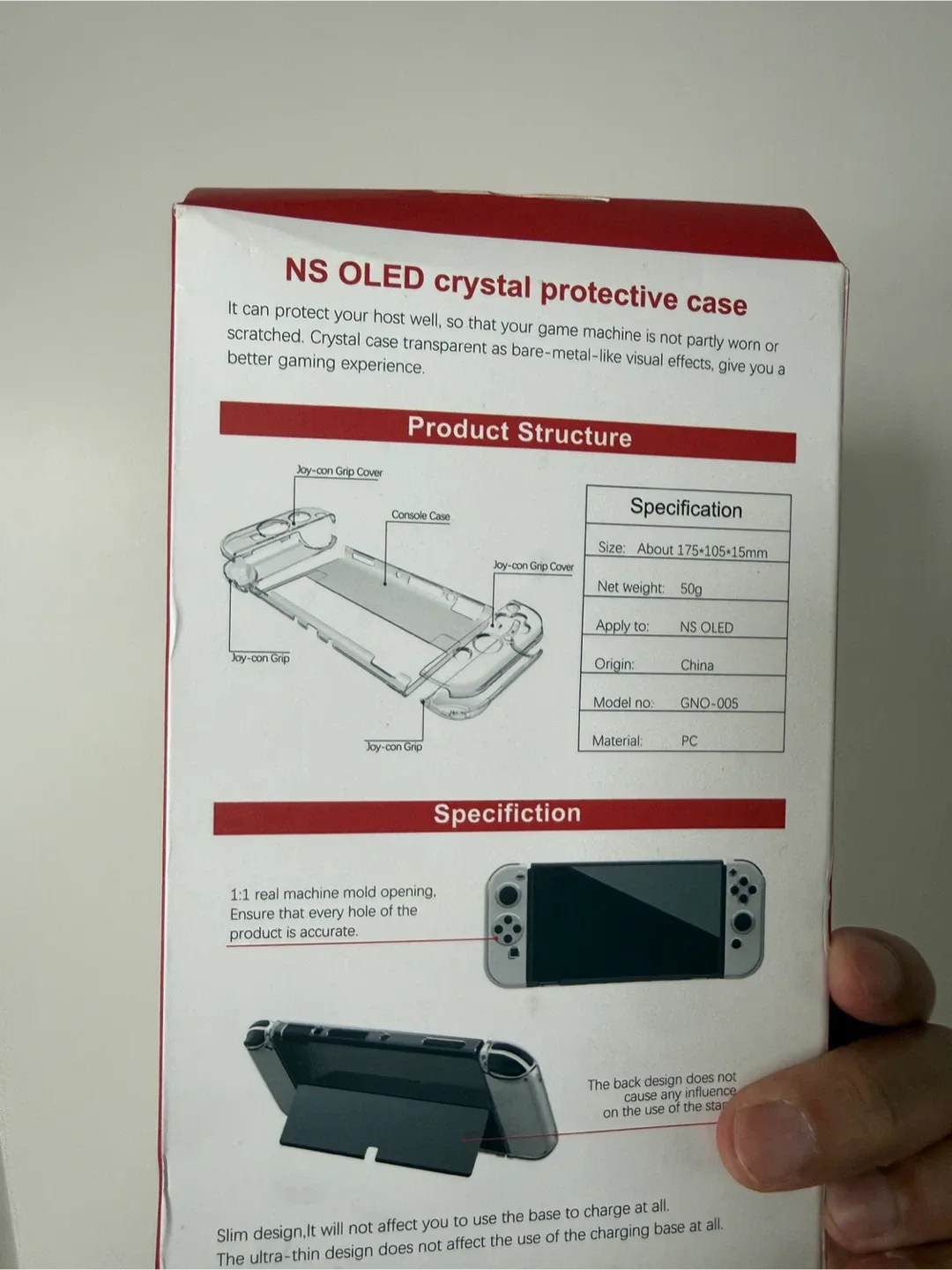 Nintendo DS OLED Clear Protective Case - New image indicator(2)