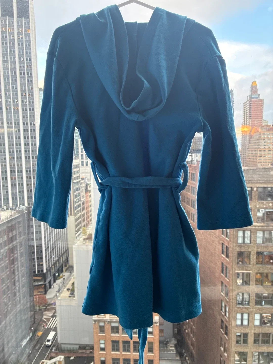 100% Cotton Bathrobe for Kids Sz 3T Blue Toddler Baby Clothes image indicator(2)