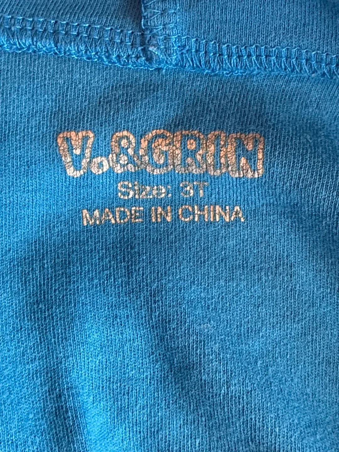 100% Cotton Bathrobe for Kids Sz 3T Blue Toddler Baby Clothes image indicator(3)