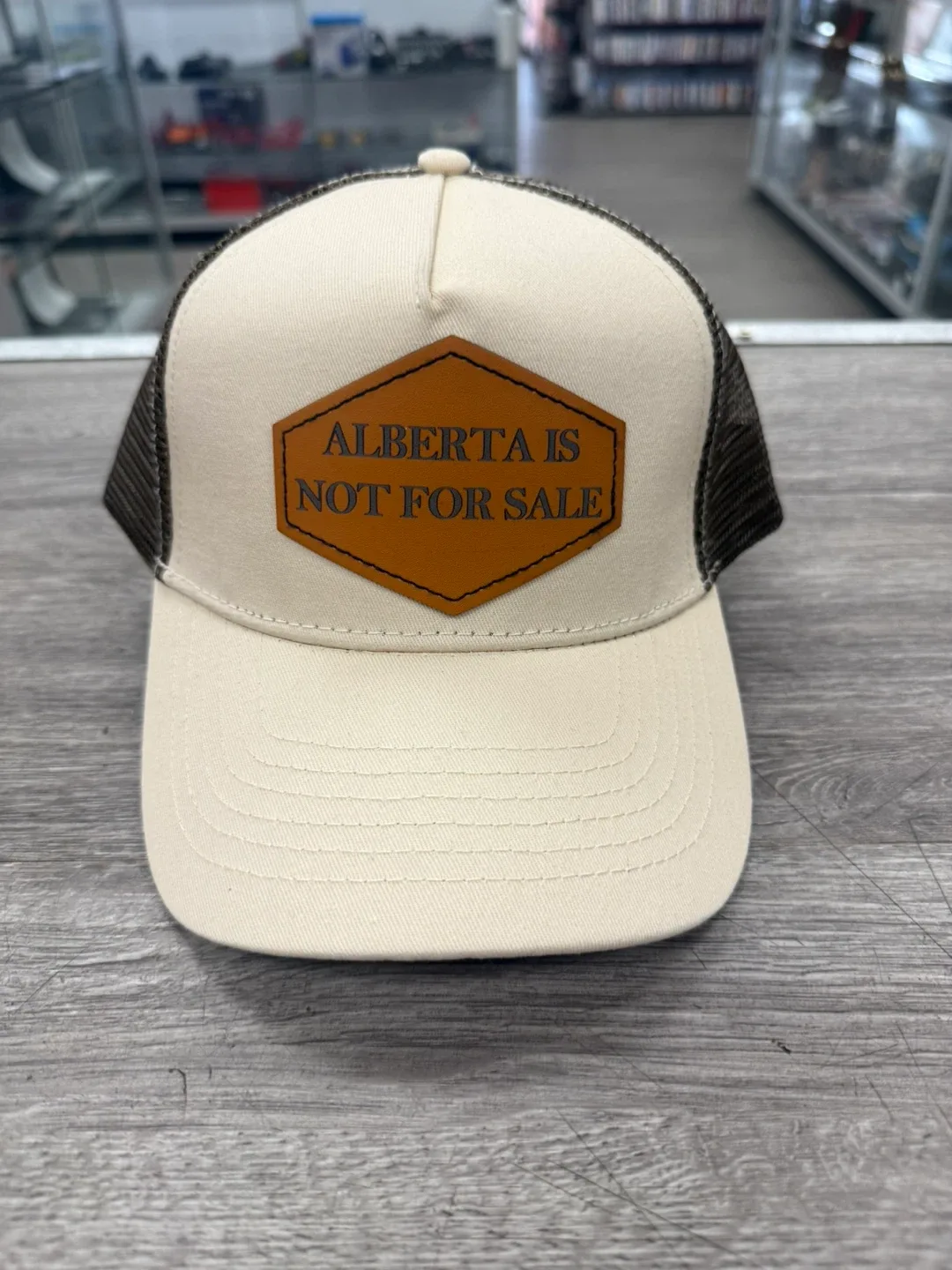 Northern Cabin Trucker Hat - “Alberta Is Not For Sale” thumbnail