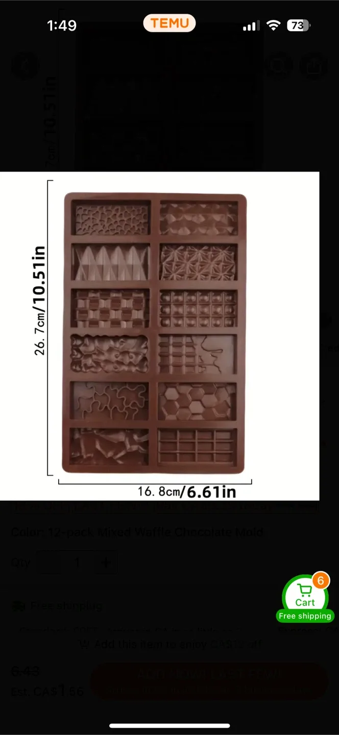 Chocolate Bar Silicone Mold - New image indicator(2)