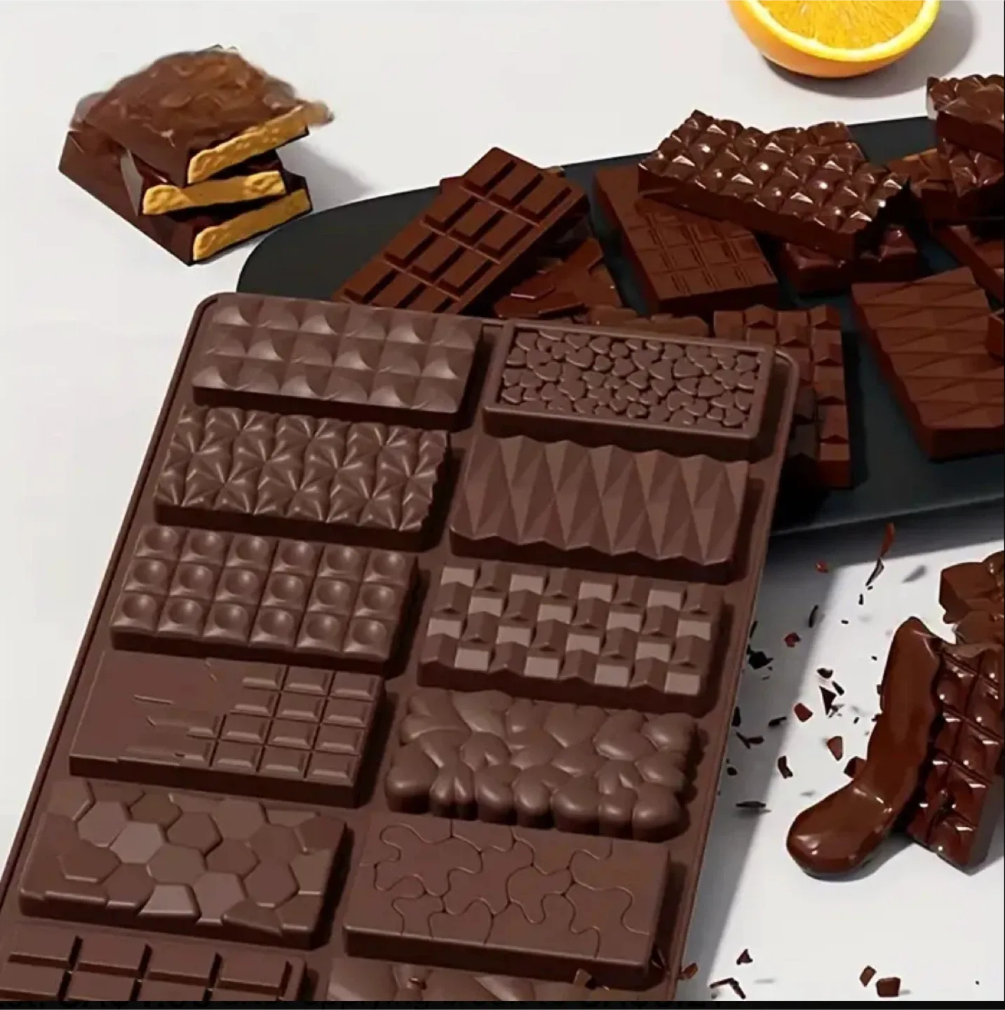 Chocolate Bar Silicone Mold - New thumbnail