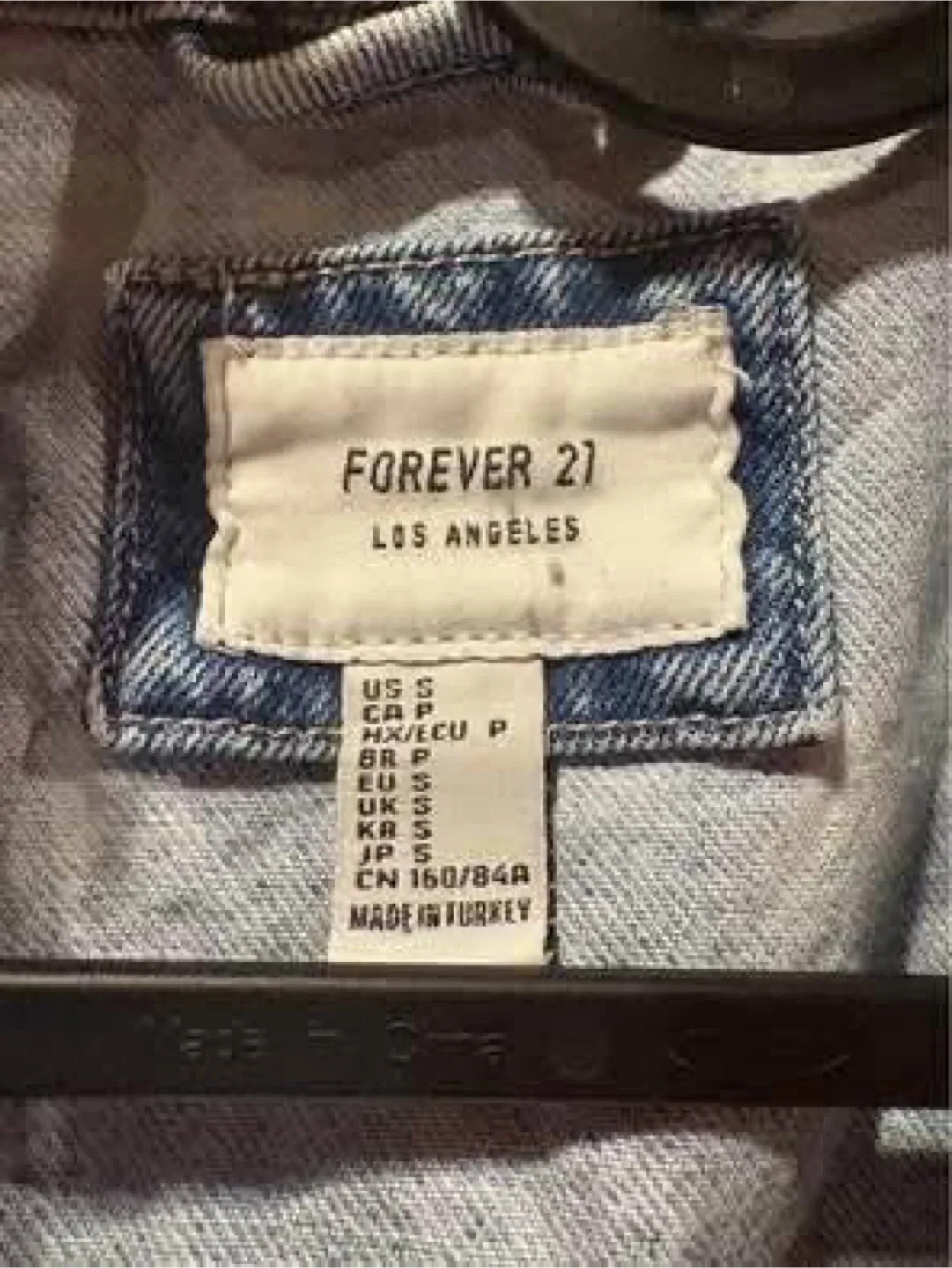 Forever 21 Ripped Jean Jacket (Small) (Barely worn, Like new) image indicator(2)
