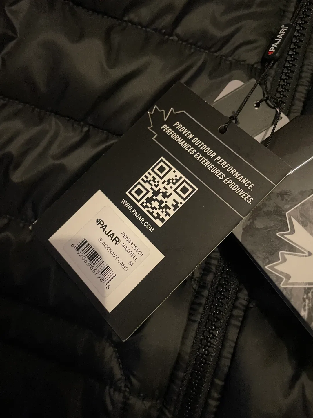 Pajar Maxwell Black/Navy Camo Jacket - Size M