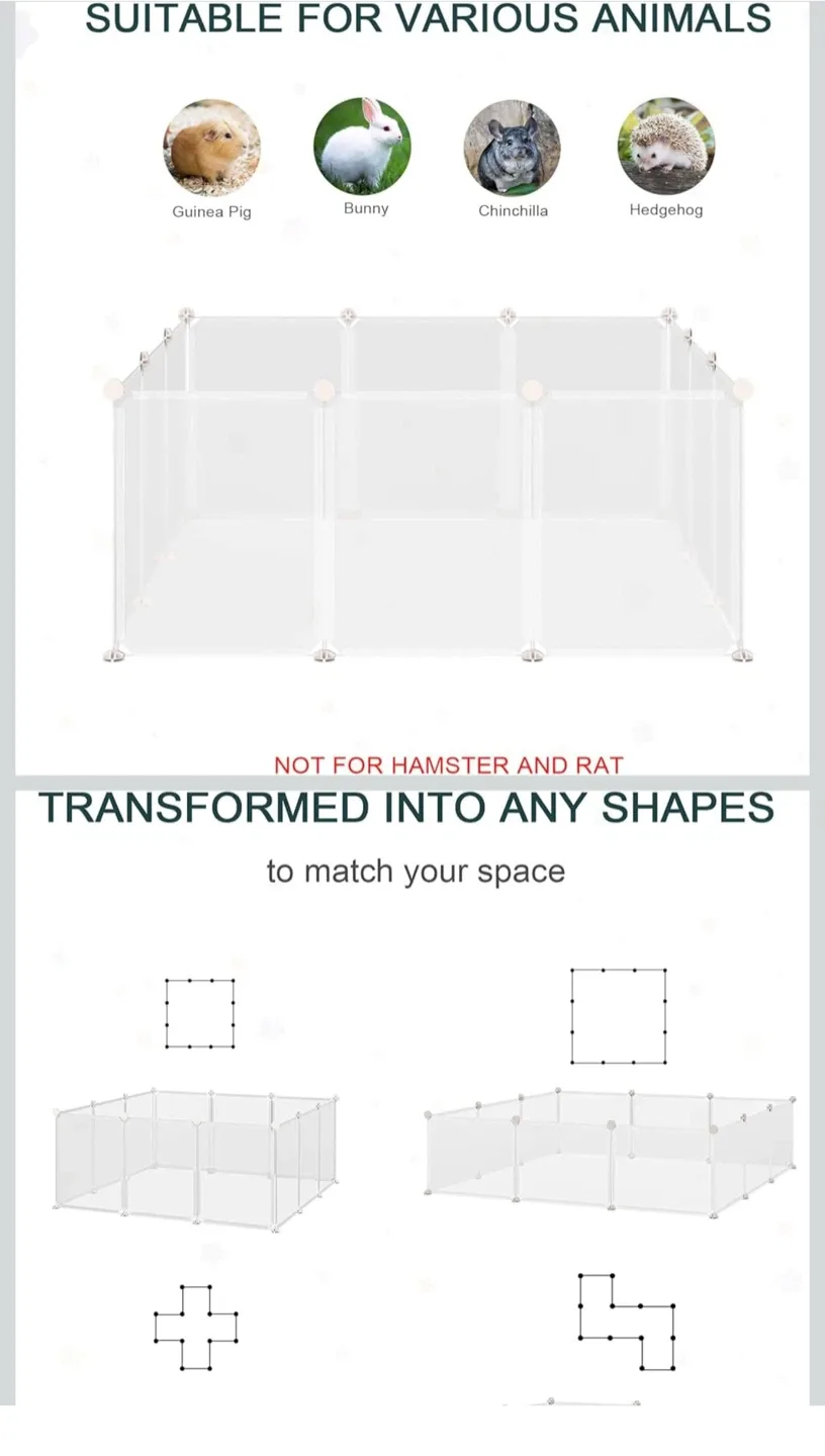 PORTABLE DIY PLAYPEN FOR SMALL ANIMAL PLUS BEDS image indicator(2)