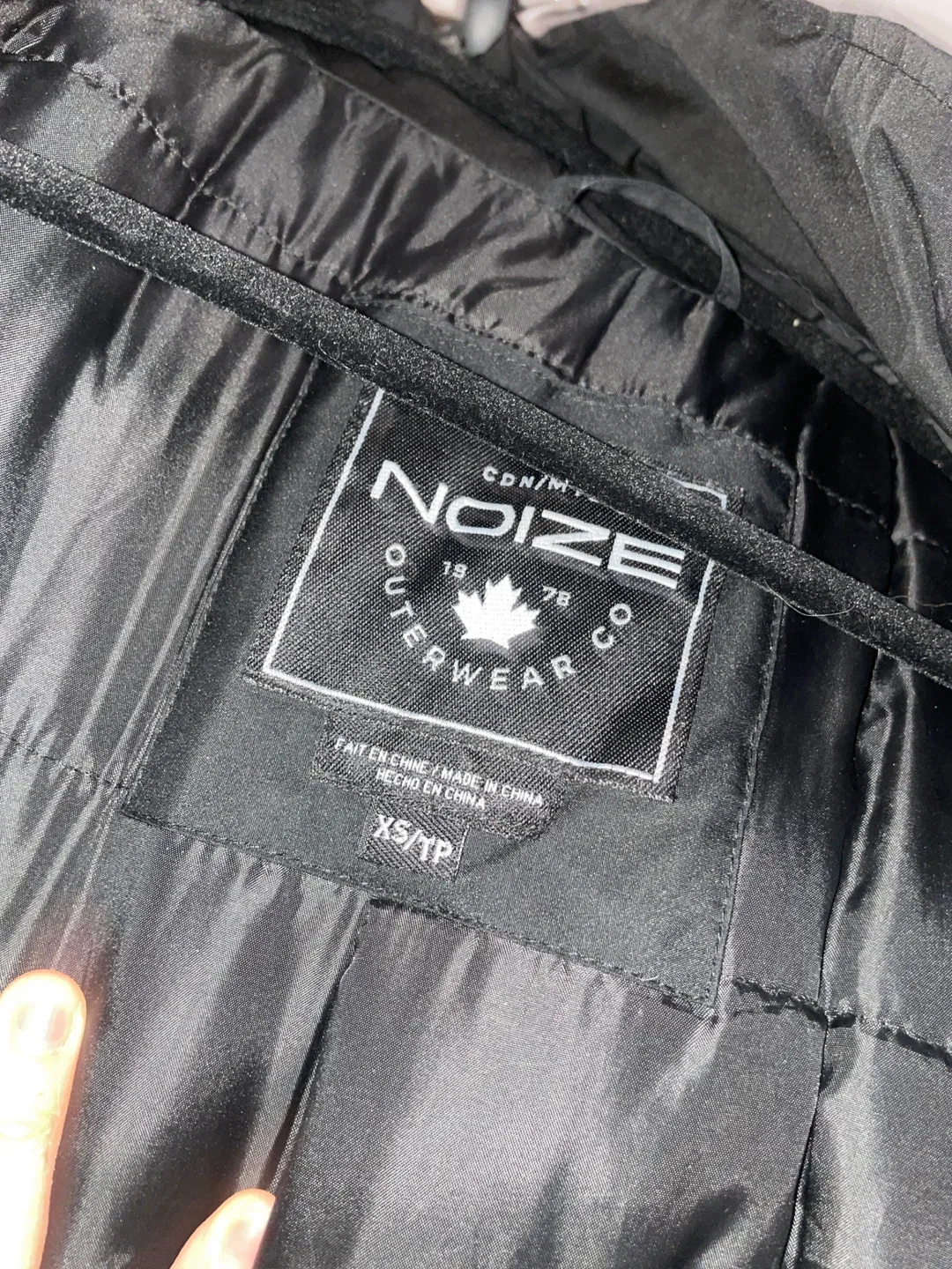 Noize Outerwear Black Winter Coat XS image indicator(5)