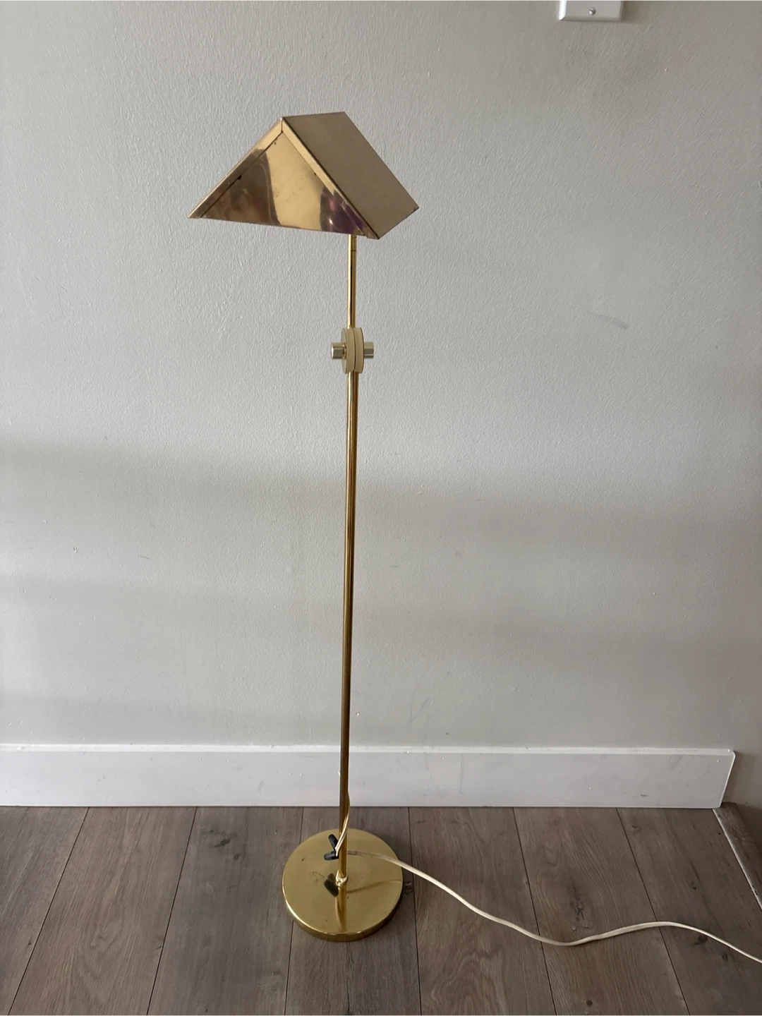 Vintage Solid Brass Adjustable Floor Lamp