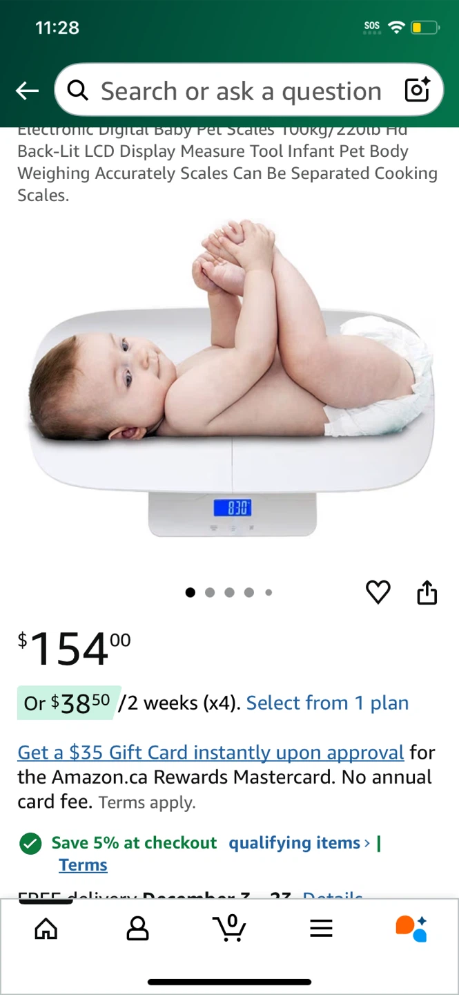 Electronic Digital Baby Scale new
