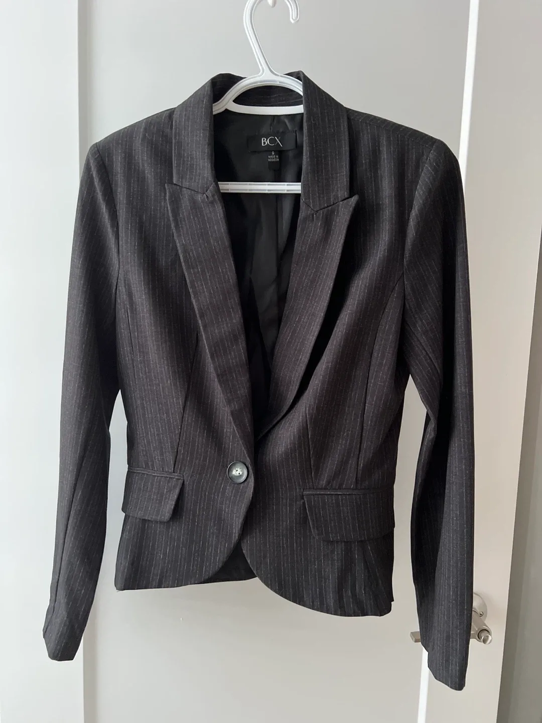 BCX Pinstripe Blazer - Size X-Small/Small