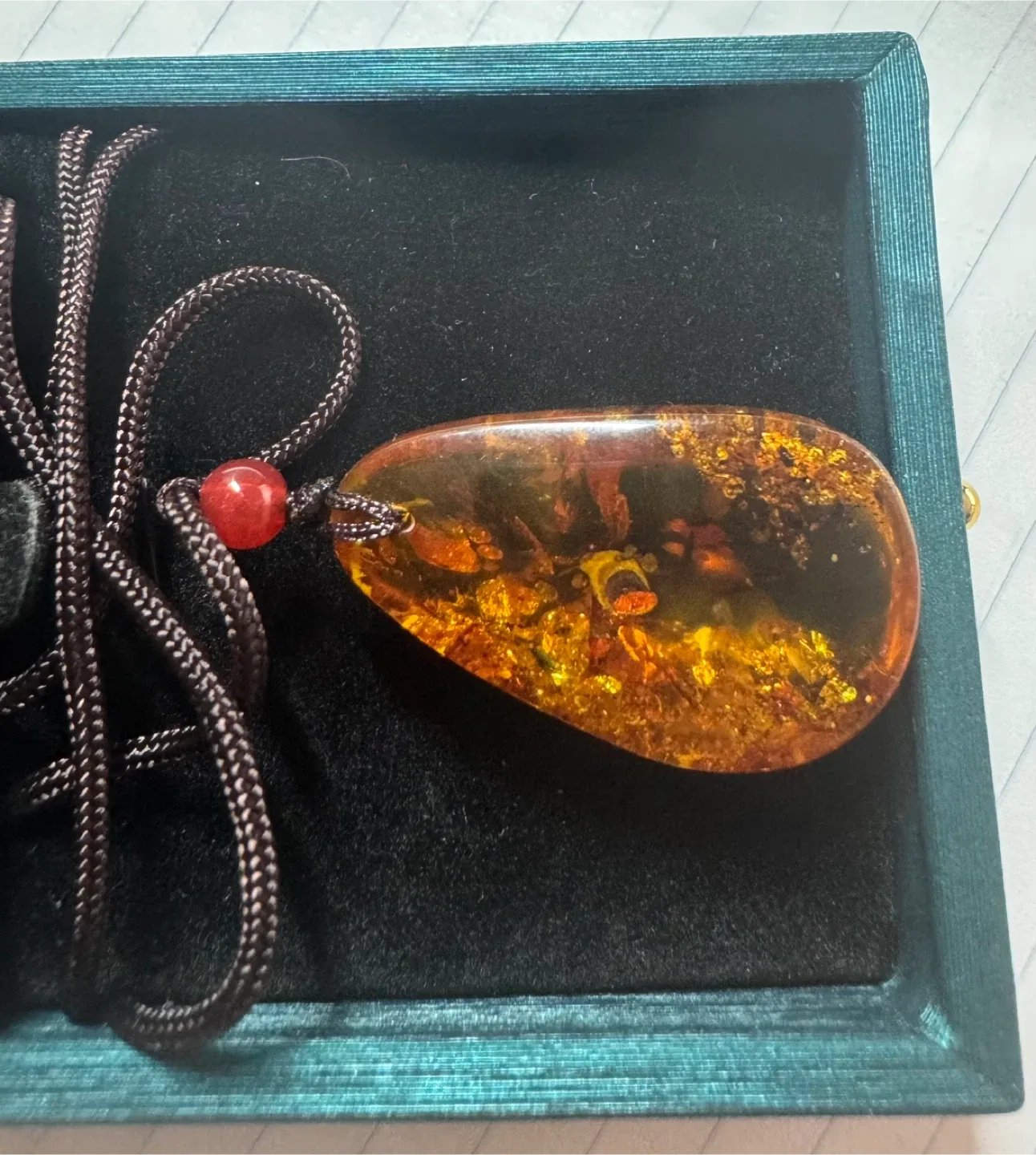 Natural Latvian Amber Pendant Necklace
