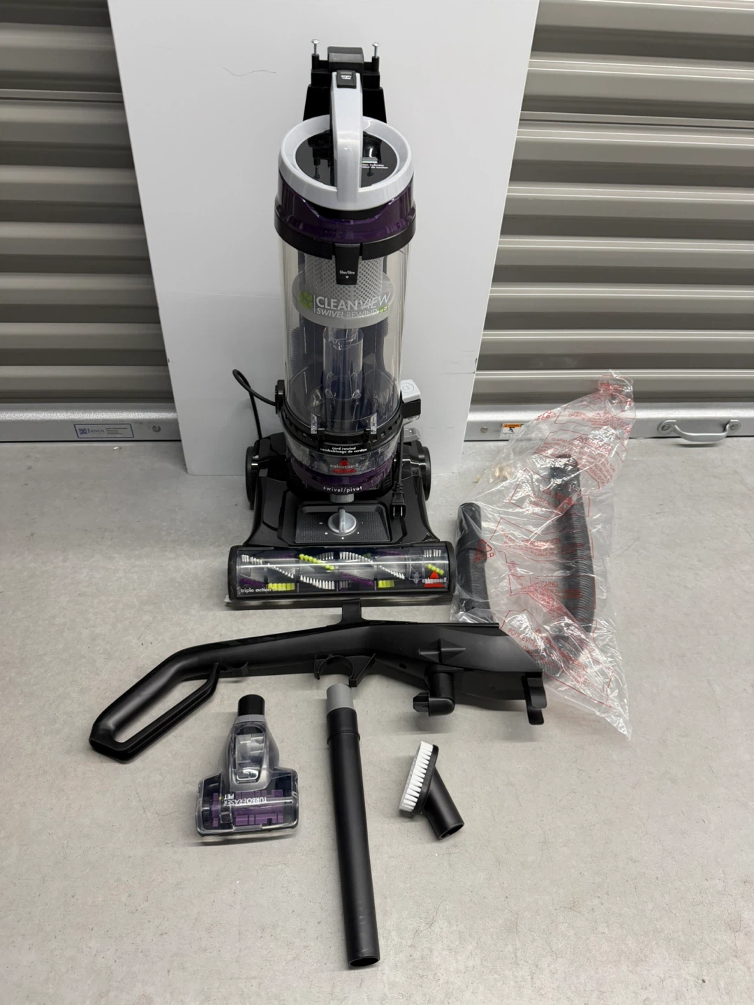 Bissell Cleanview Swivel Upright Multi-Cyclonic Vacuum, Purple - photo 5