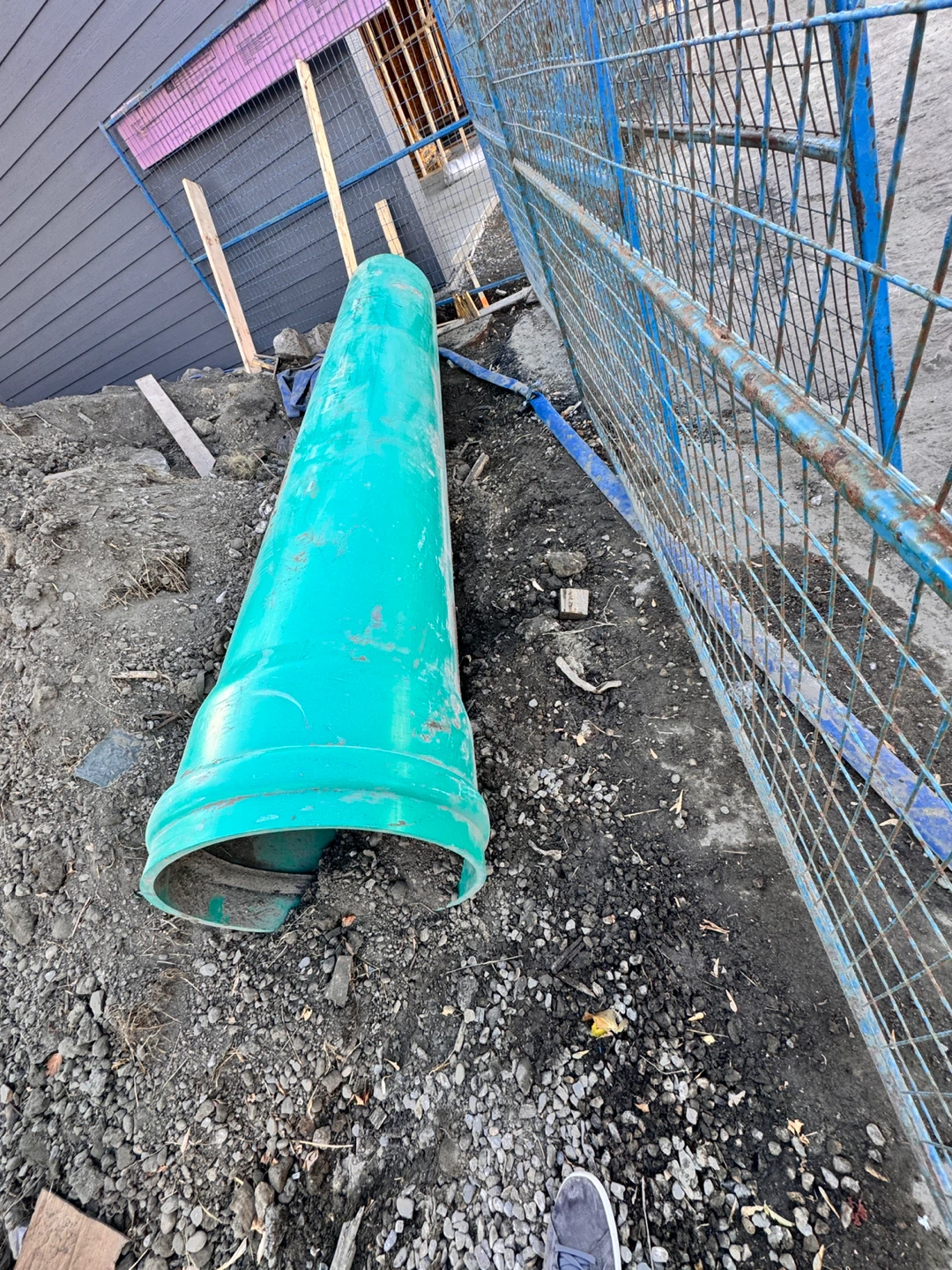 Large Green Plastic Pipe - 150cm Length - photo 2