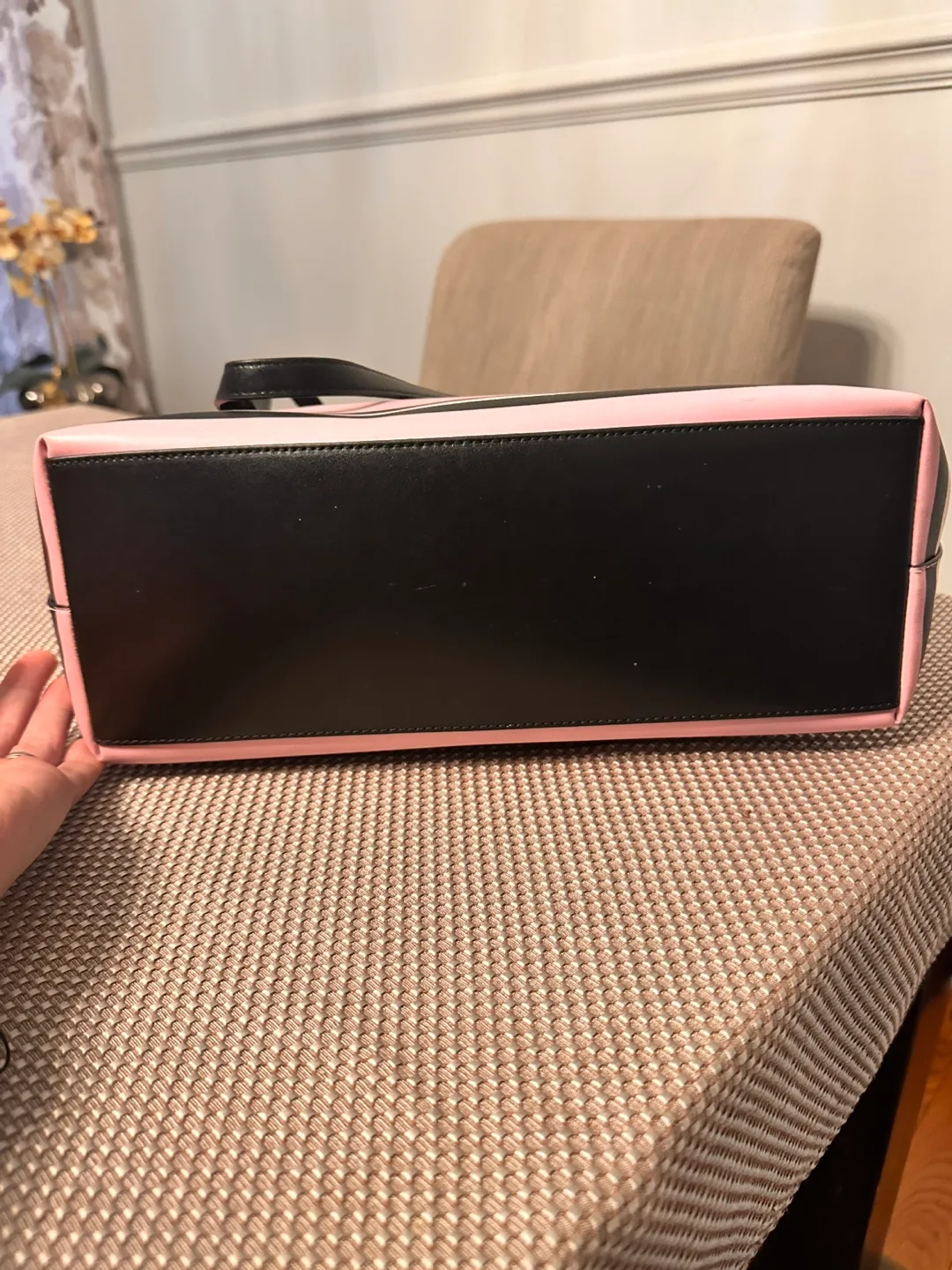 Kate Spade Pink Stripe Tote Bag image indicator(3)