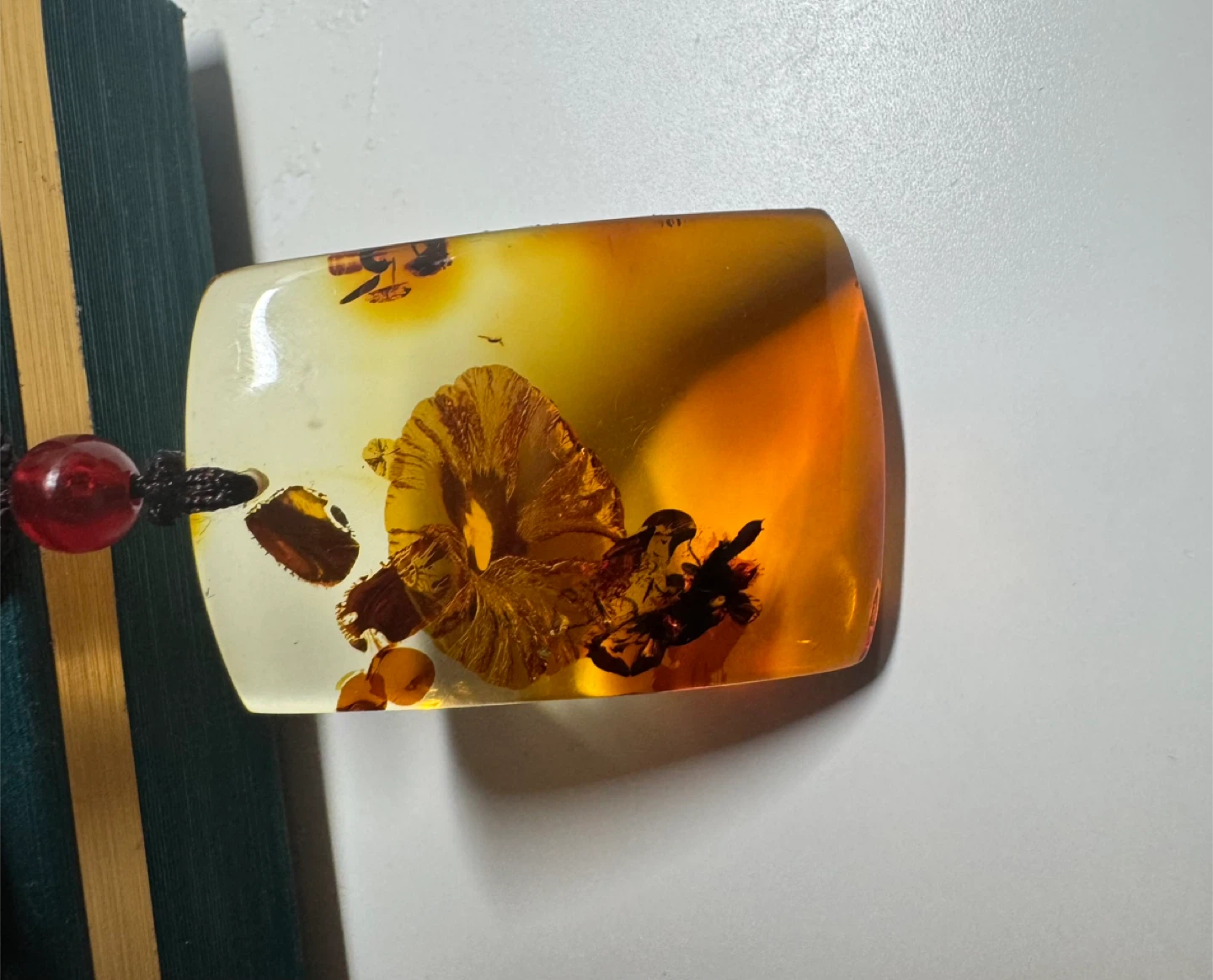 Latvian amber necklace (paleoceneological specimen) - photo 2
