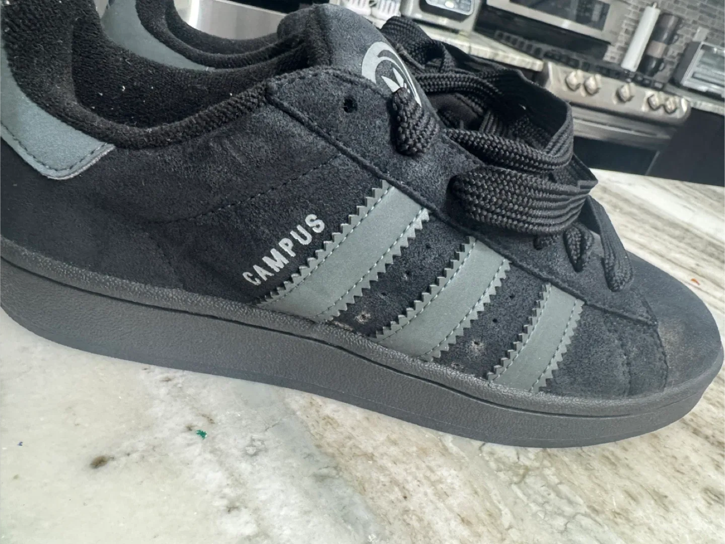 Adidas Campus Black Sneakers - US 8.5 image indicator(5)