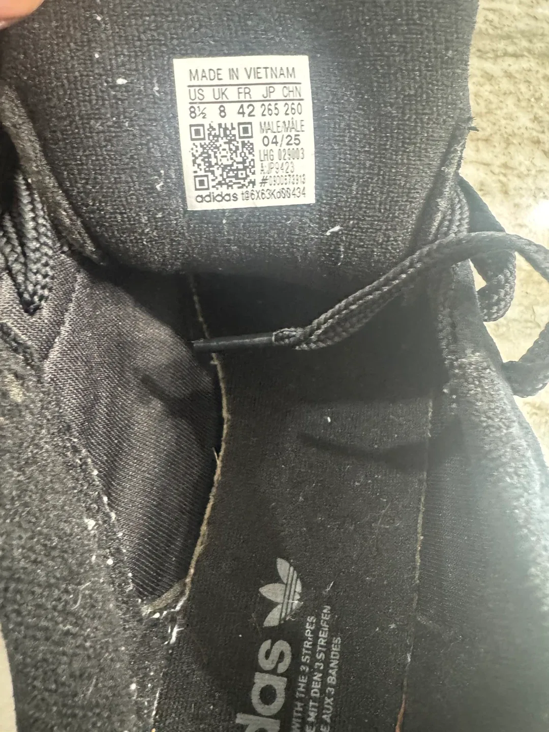 Adidas Campus Black Sneakers - US 8.5 image indicator(4)