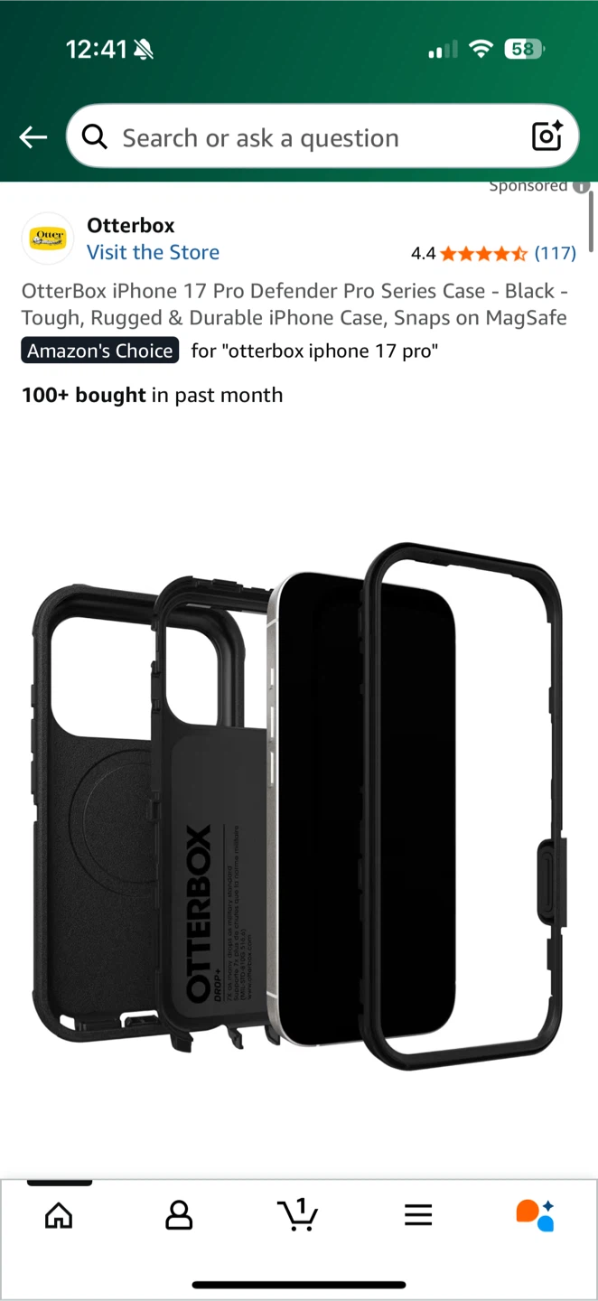 OtterBox iPhone 17 Pro Defender Pro Series Case - Black. - photo 5