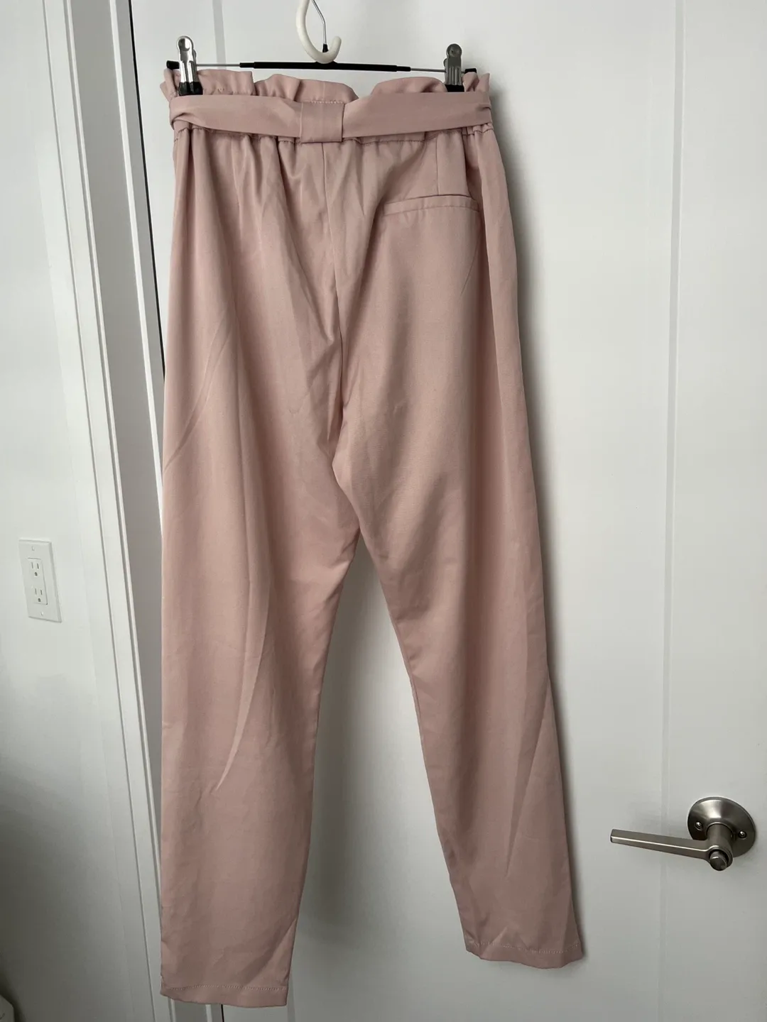 Paper Bag Waist Pants - Blush Pink image indicator(2)