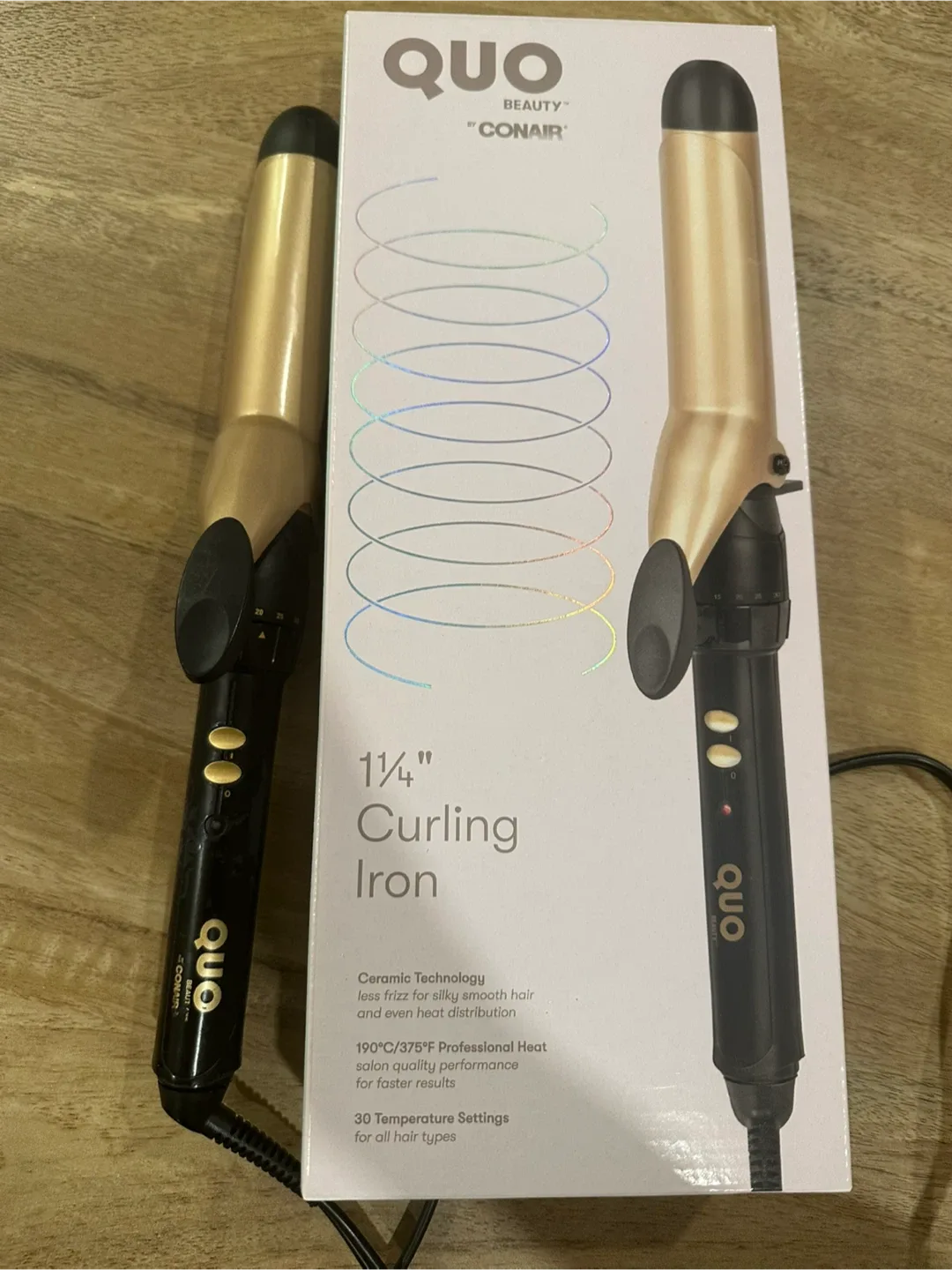 Conair Double Ceramic Flat Iron, QUO curling iron and dryer image indicator(5)