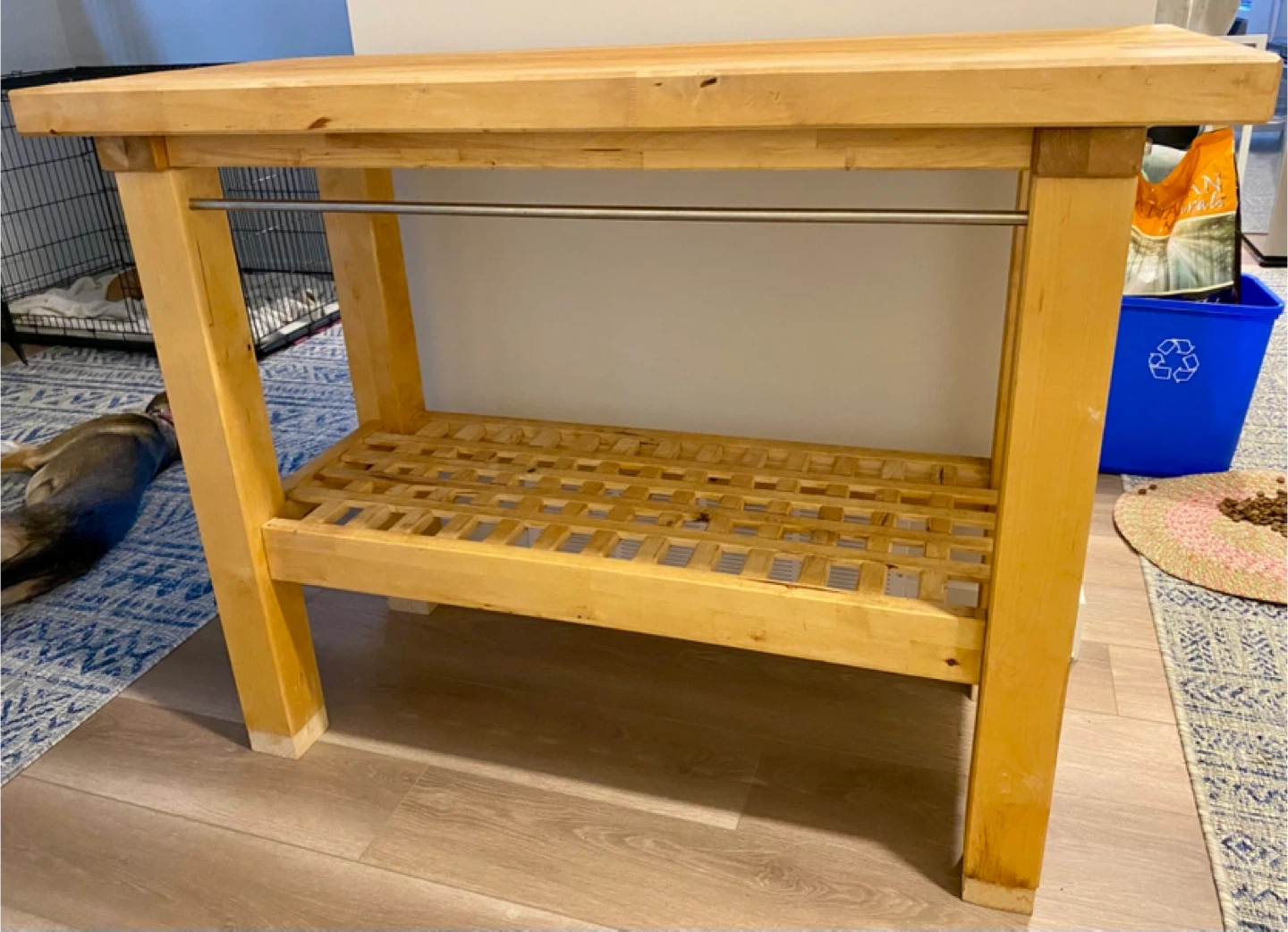 Wooden Kitchen Island Cart - photo 2