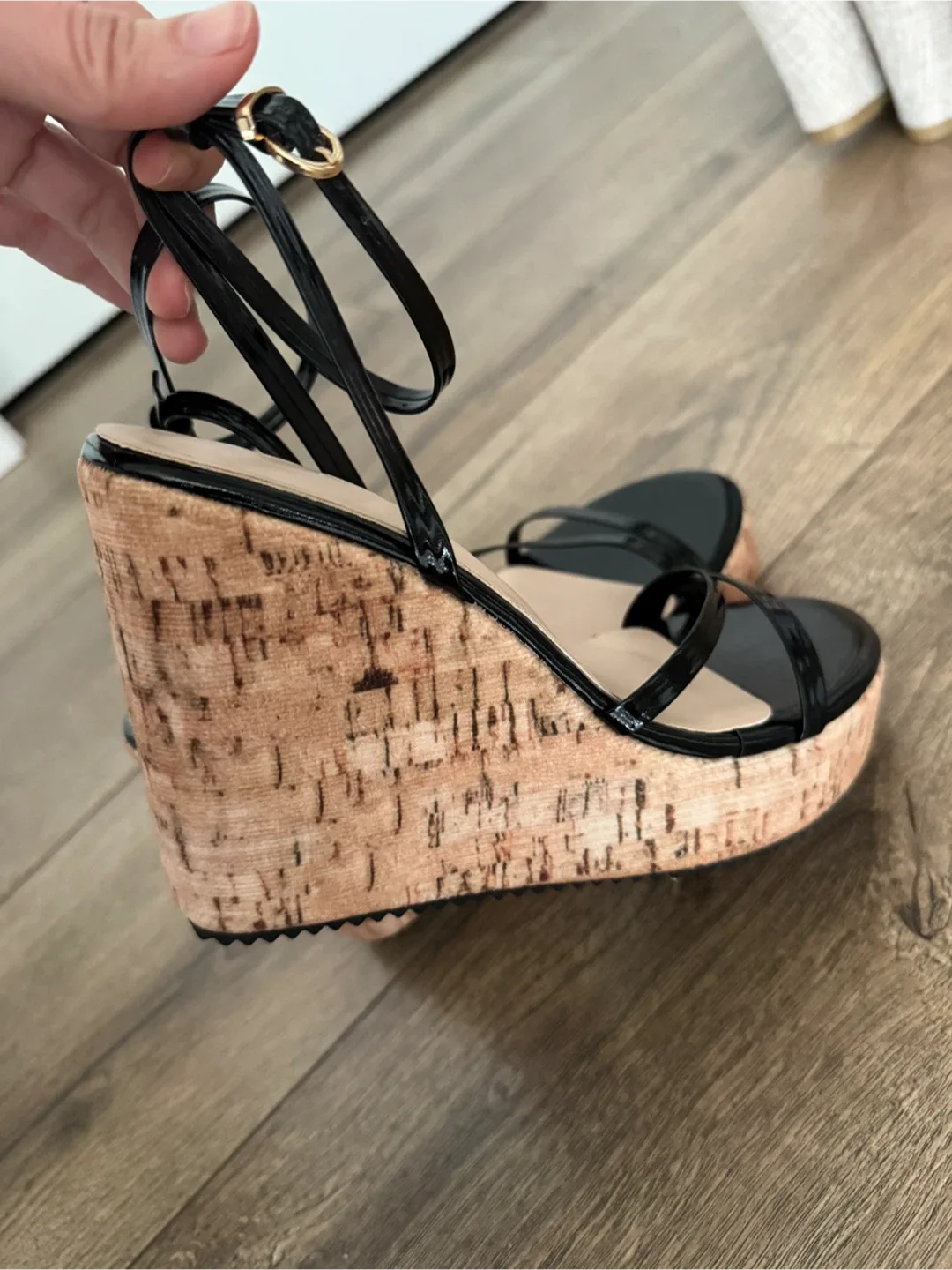 Black Wedge Sandals - Size 36 image indicator(3)