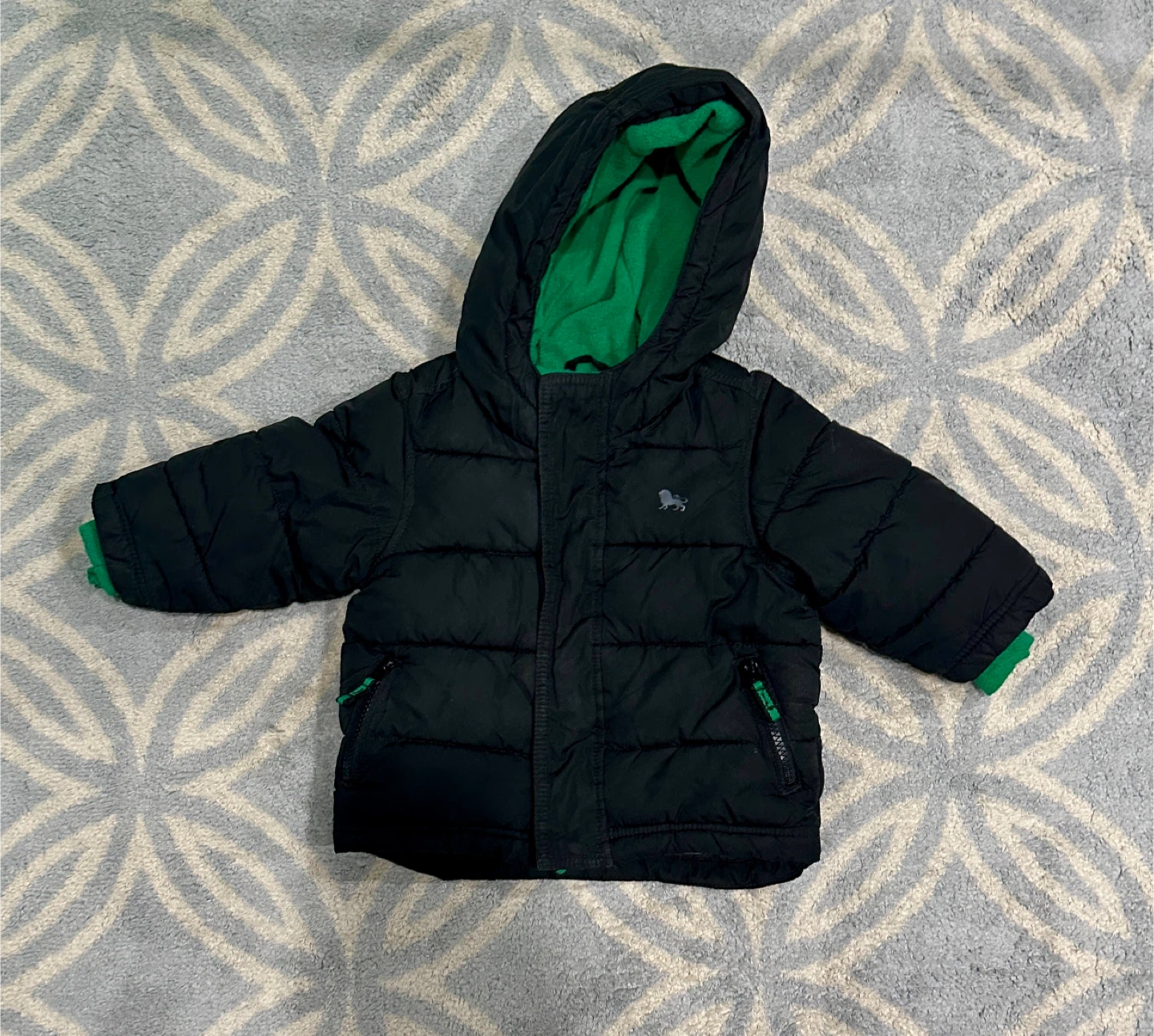 Old Navy Black Puffer Jacket - Size 18-24 Months