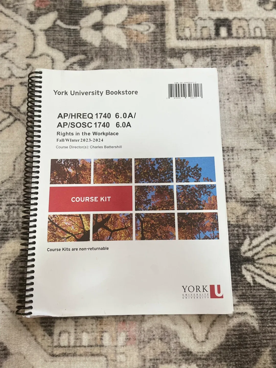 AP/HREQ 1740- Rights in the Workplace (Course kit)